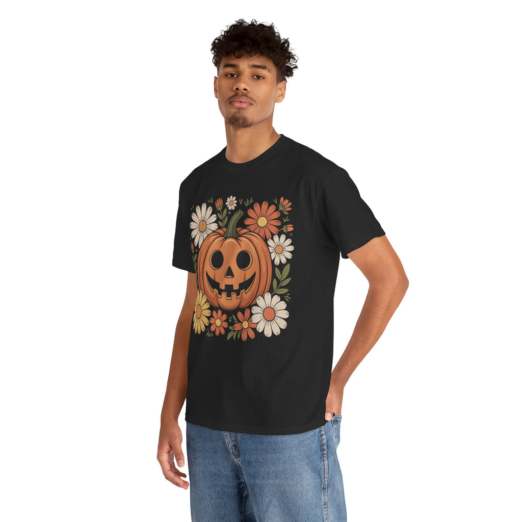Halloween Pumpkin Unisex Cotton Tee