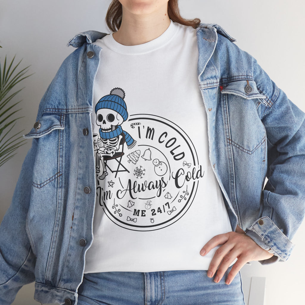 Cozy Skeleton Unisex Cotton Tee