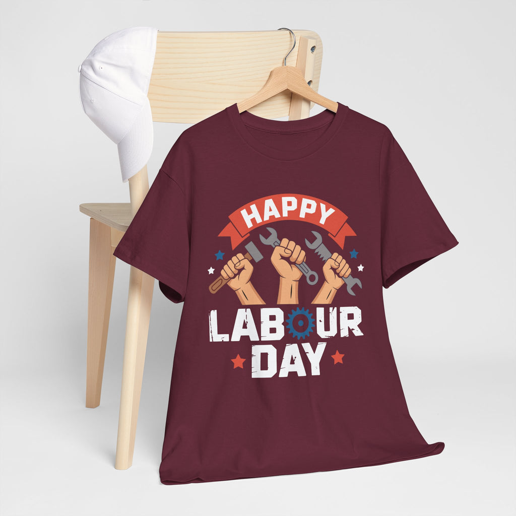 Happy US Labour Day Unisex Heavy Cotton T-Shirt