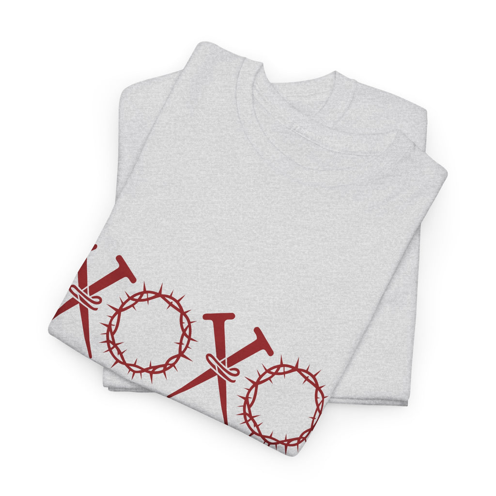 Christian Valentine Tee — “XOXO” Nails & Thorn Crowns, “The Original Love Letters”... Unisex Cotton Tee
