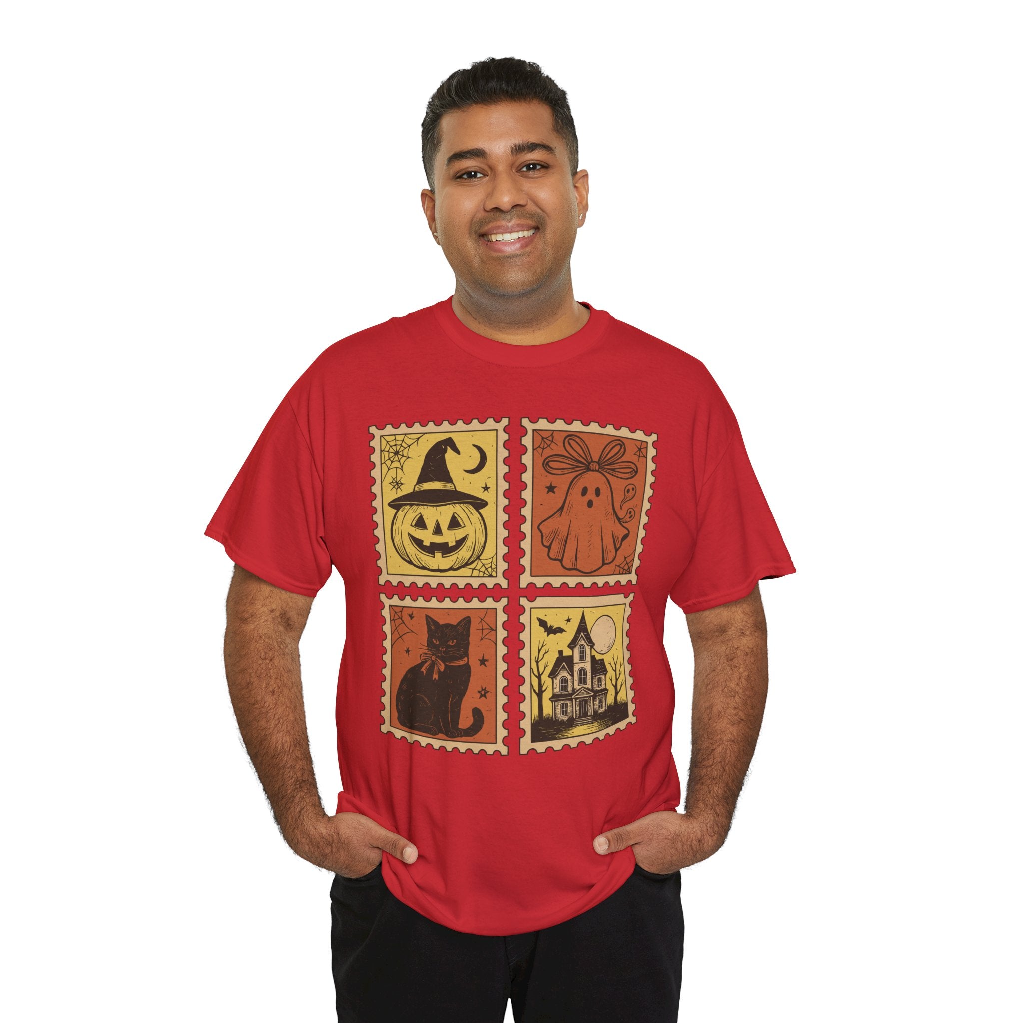 Halloween Stamp Collection Unisex Cotton Tee