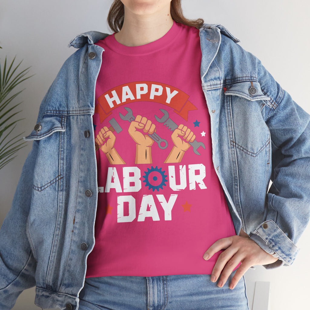 Happy US Labour Day Unisex Heavy Cotton T-Shirt