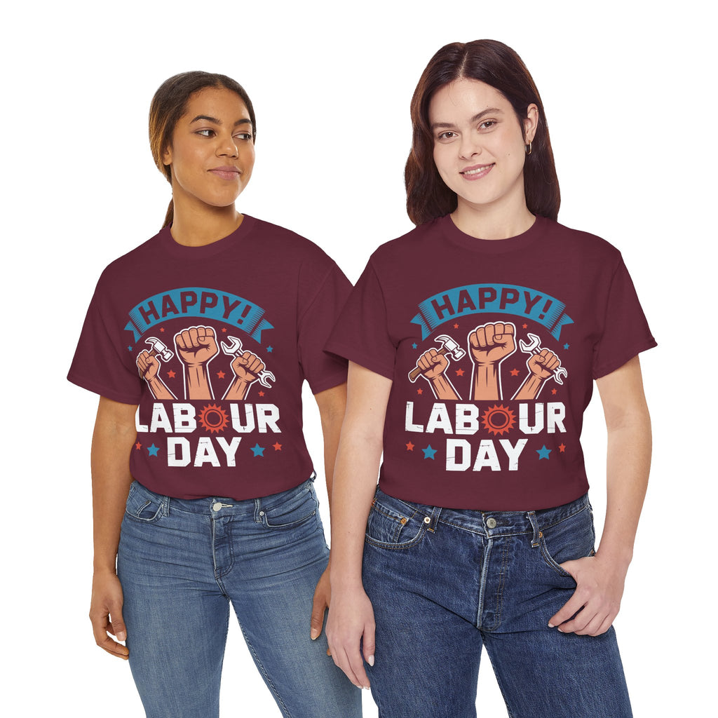 Happy US Labour Day Unisex Heavy Cotton T-Shirt