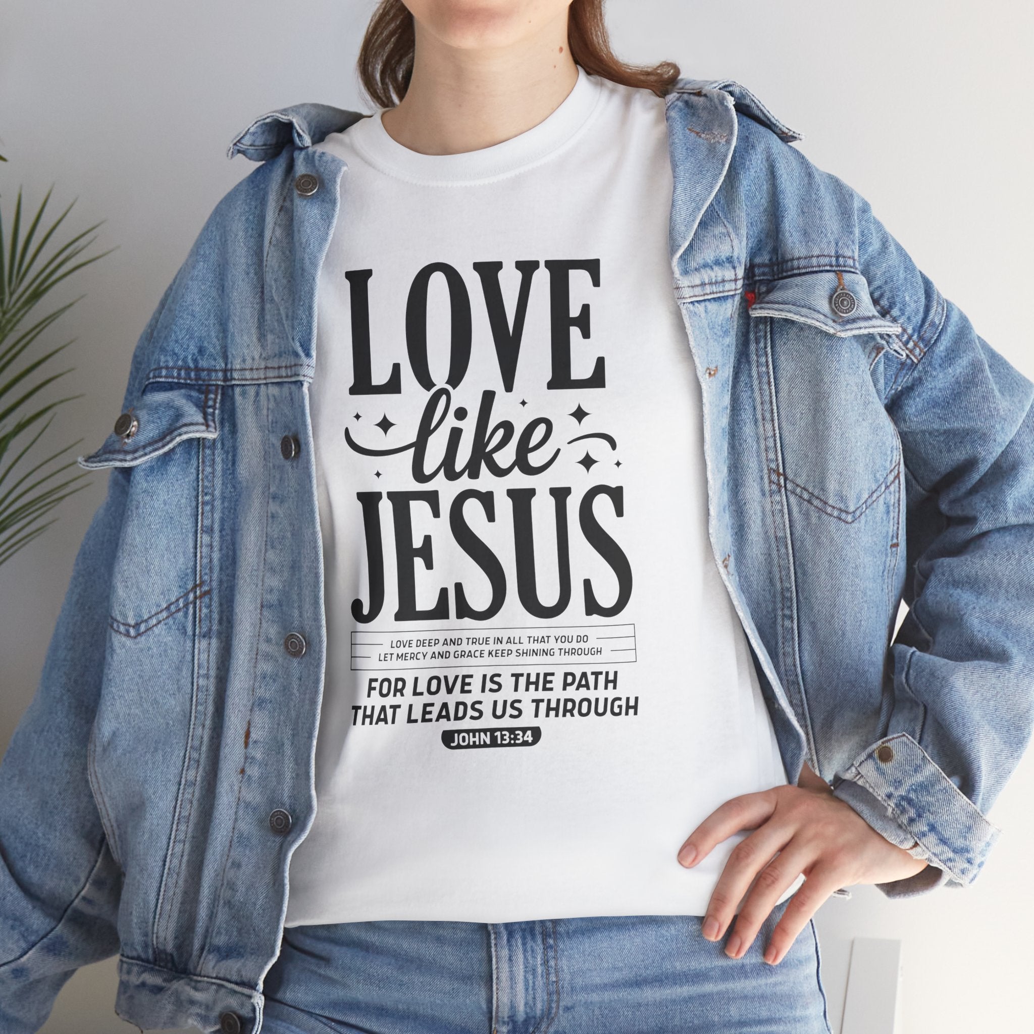 Love Like Jesus Tee — John 13:34 Faith-Inspired Christian Unisex Cotton T-Shirt