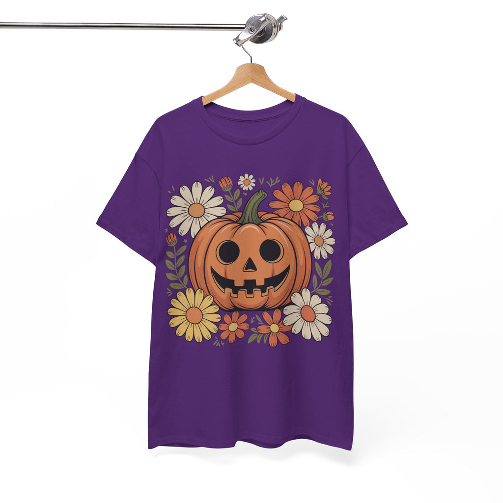 Halloween Pumpkin Unisex Cotton Tee