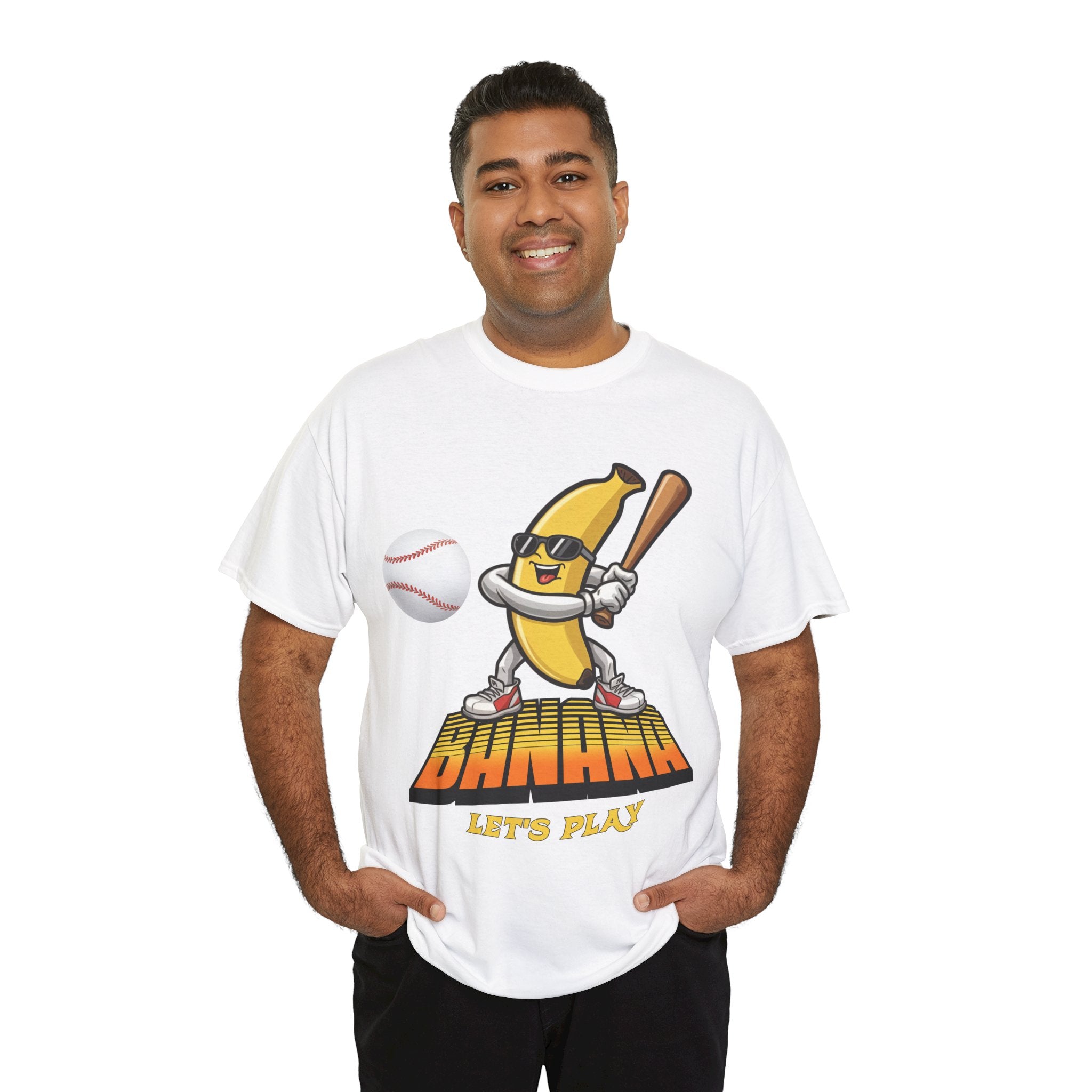 Banana Playing Baseball Tee