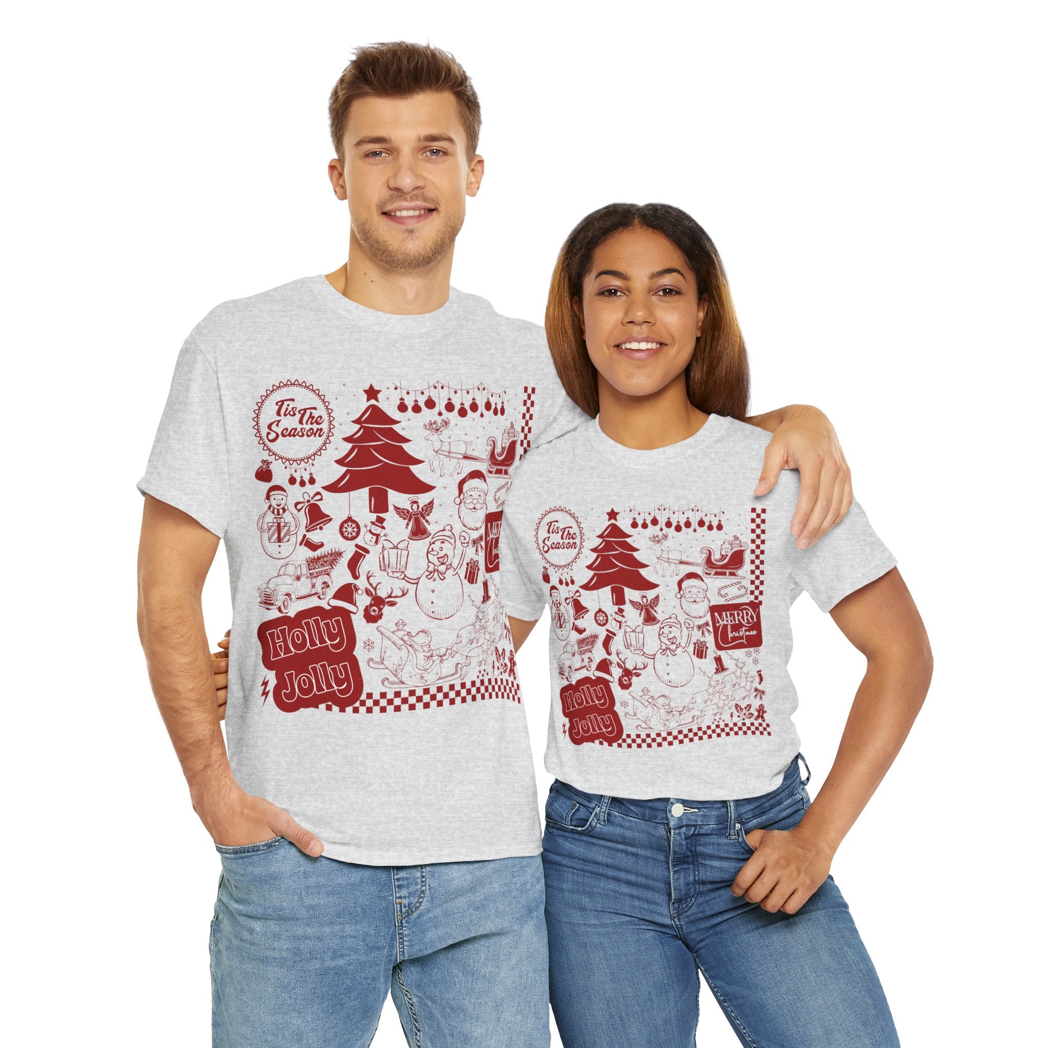 Christmas Festive Unisex Cotton T-shirt