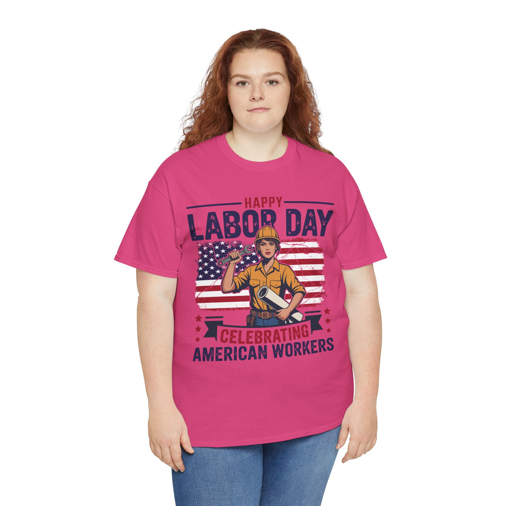 Happy US Labour Day T-Shirt - Unisex Heavy Cotton Tee