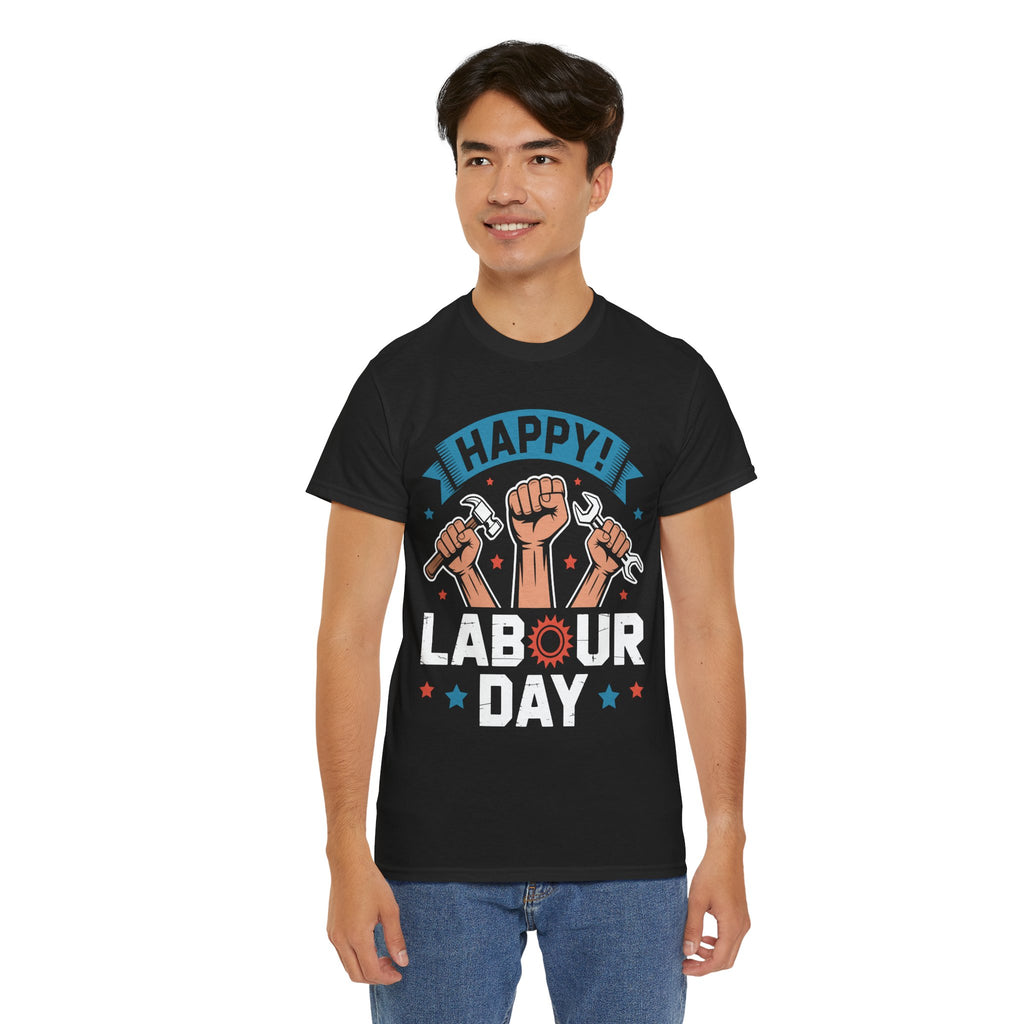 Happy US Labour Day Unisex Heavy Cotton T-Shirt