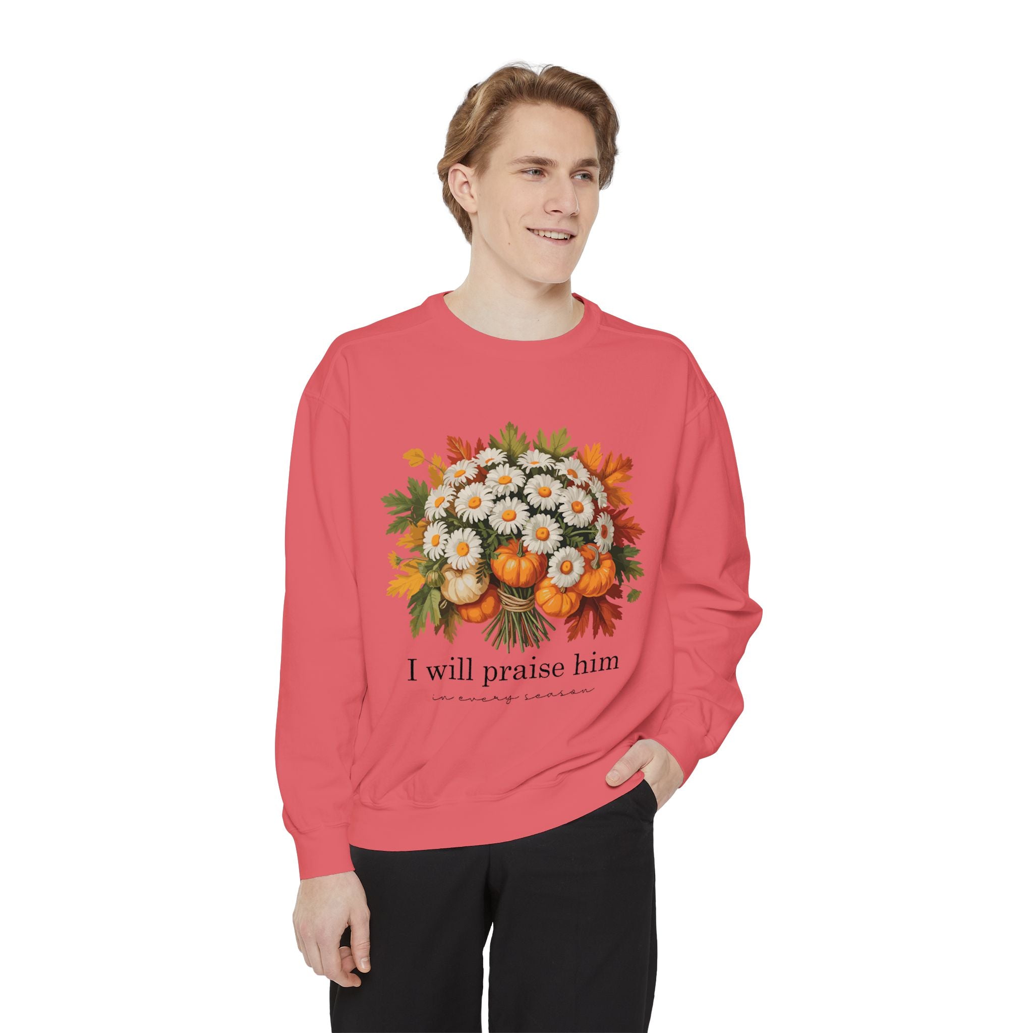 Praise Him Floral Sweatshirt- Unisex