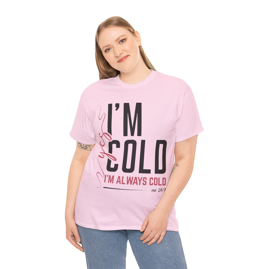 Pink Script Minimalist Unisex Cotton Tee