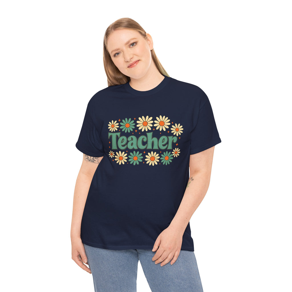 Floral Teacher Tee - Perfect Gift for Educators