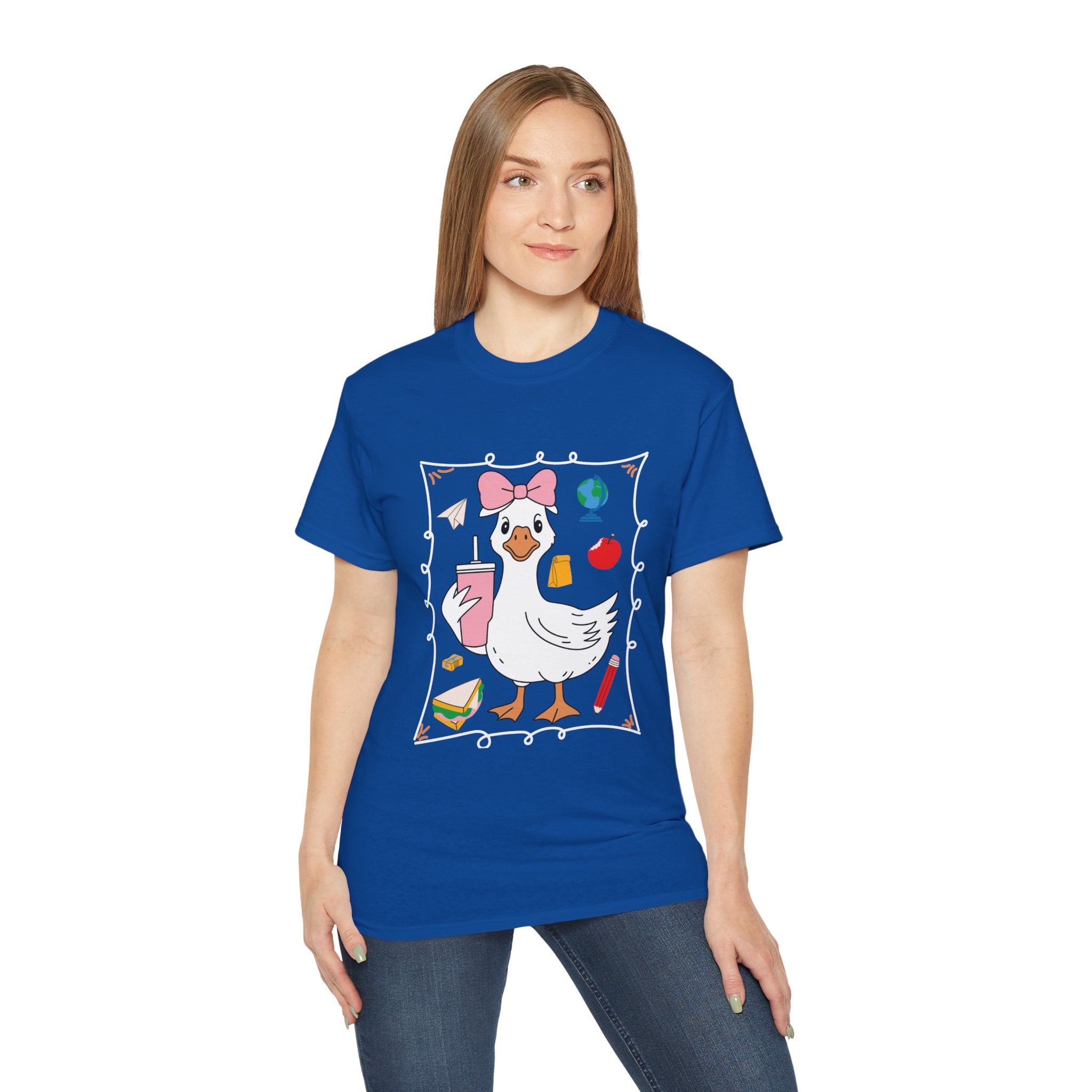 Cute Goose Graphic Tee- Unisex