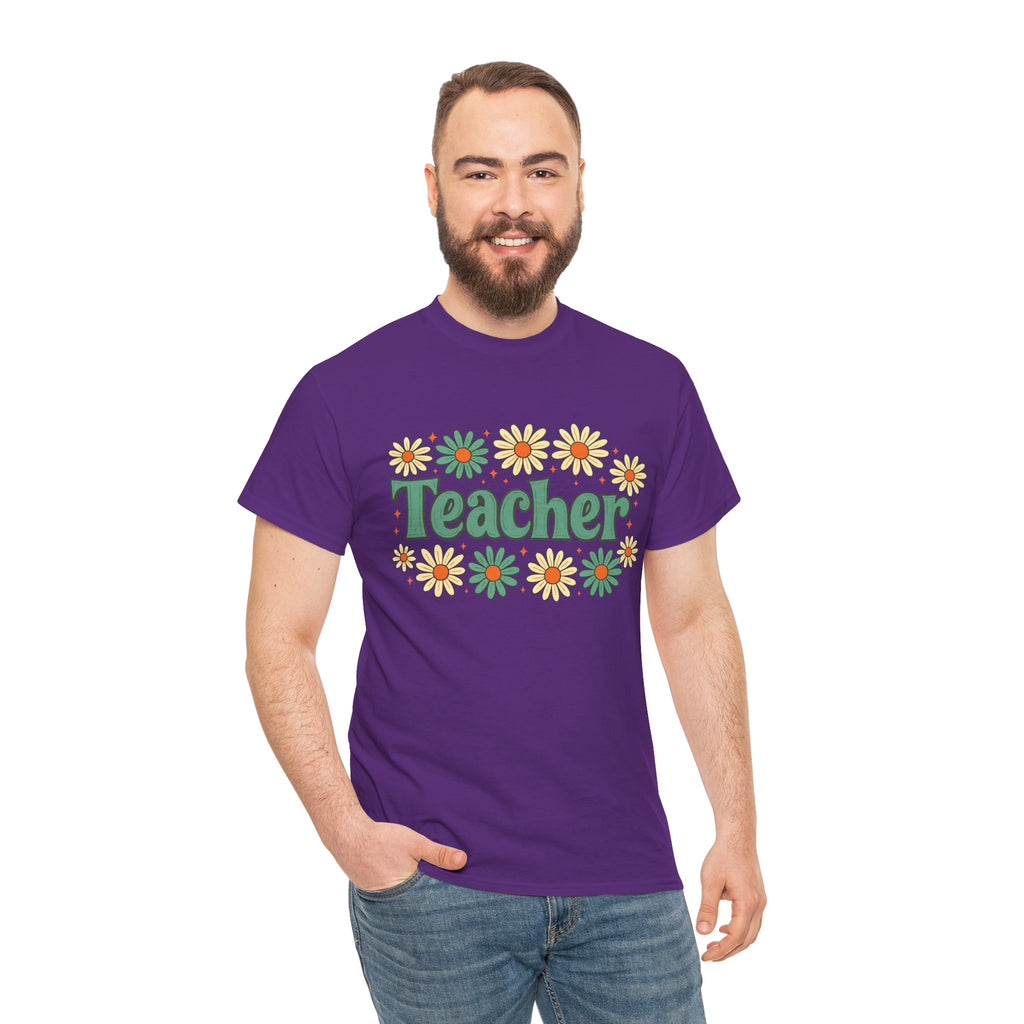 Floral Teacher Tee - Perfect Gift for Educators
