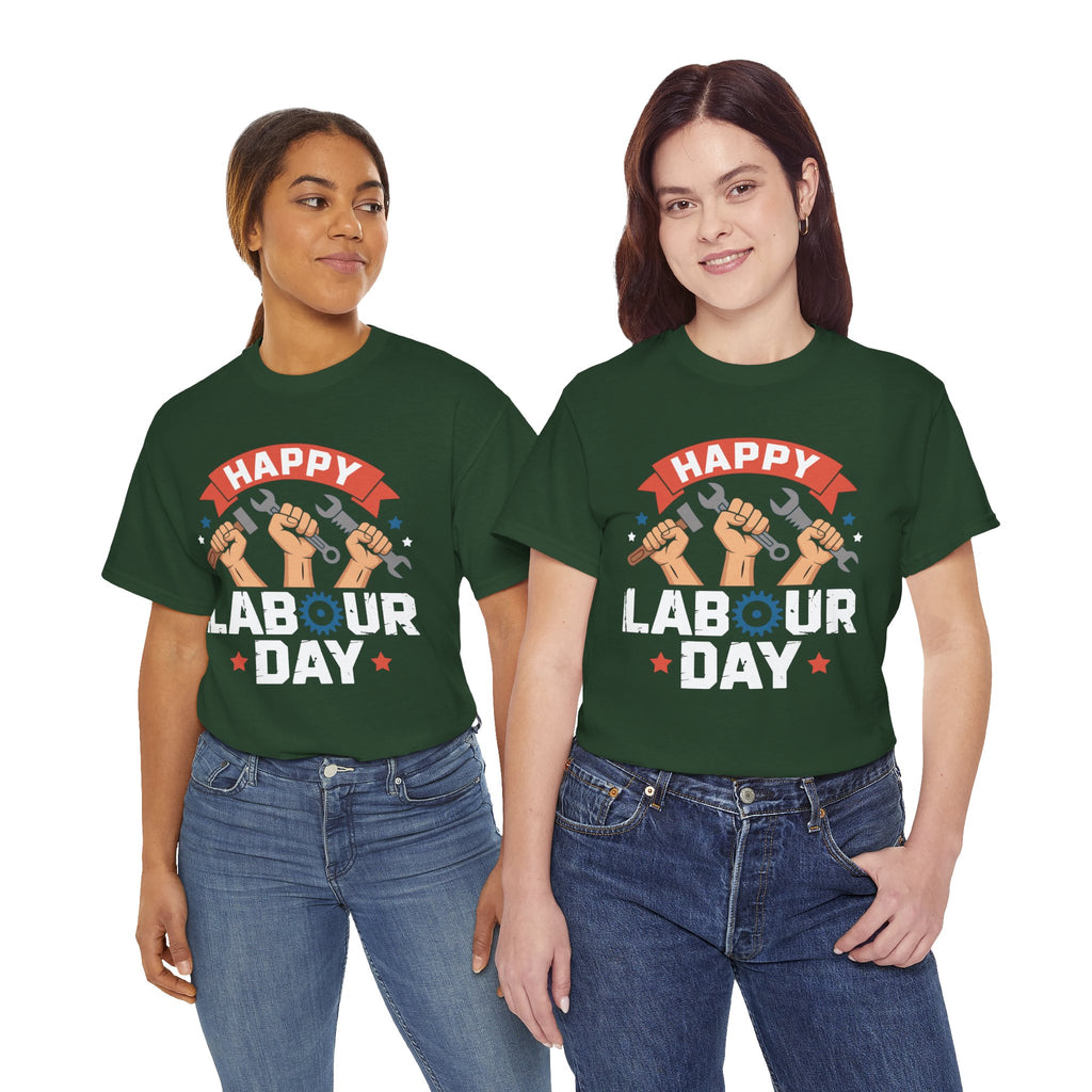 Happy US Labour Day Unisex Heavy Cotton T-Shirt