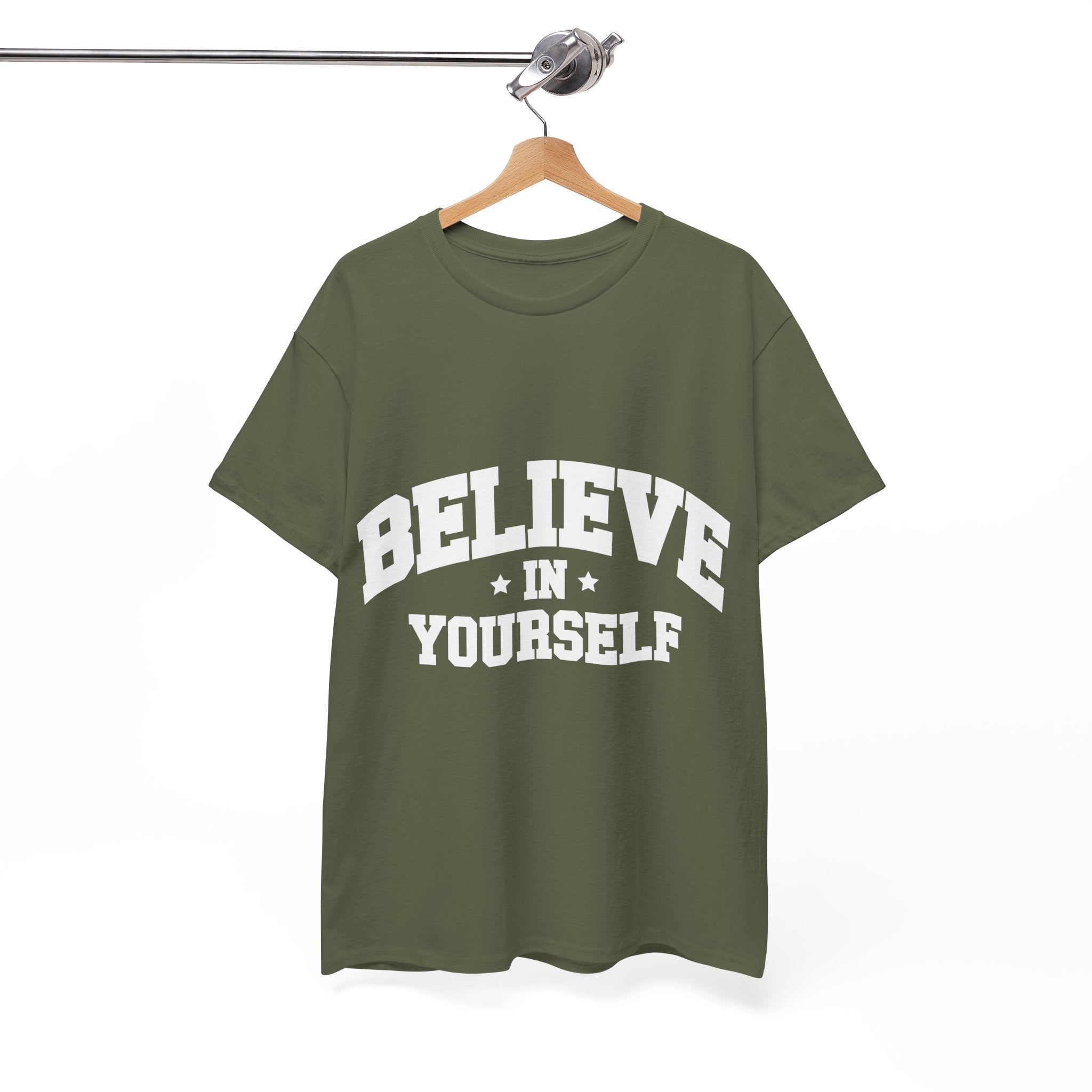 Believe in Yourself Varsity Unisex Cotton Tee