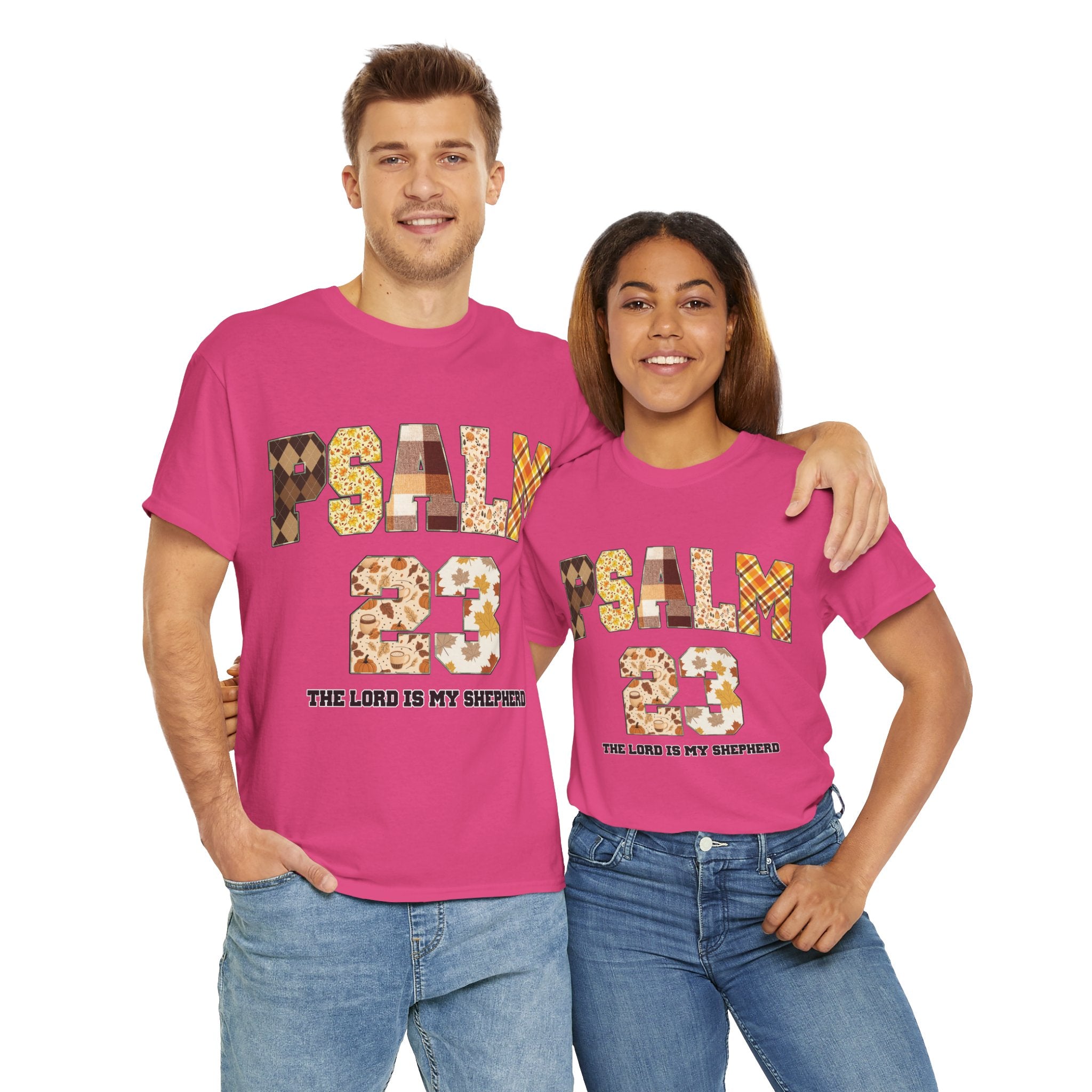 Psalm 23 Patchwork Unisex Cotton Tee