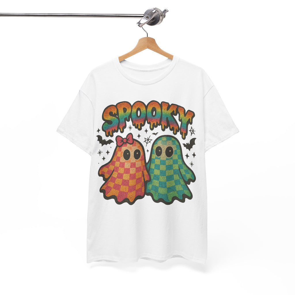Spooky Pastel Ghosts Unisex Cotton Tee