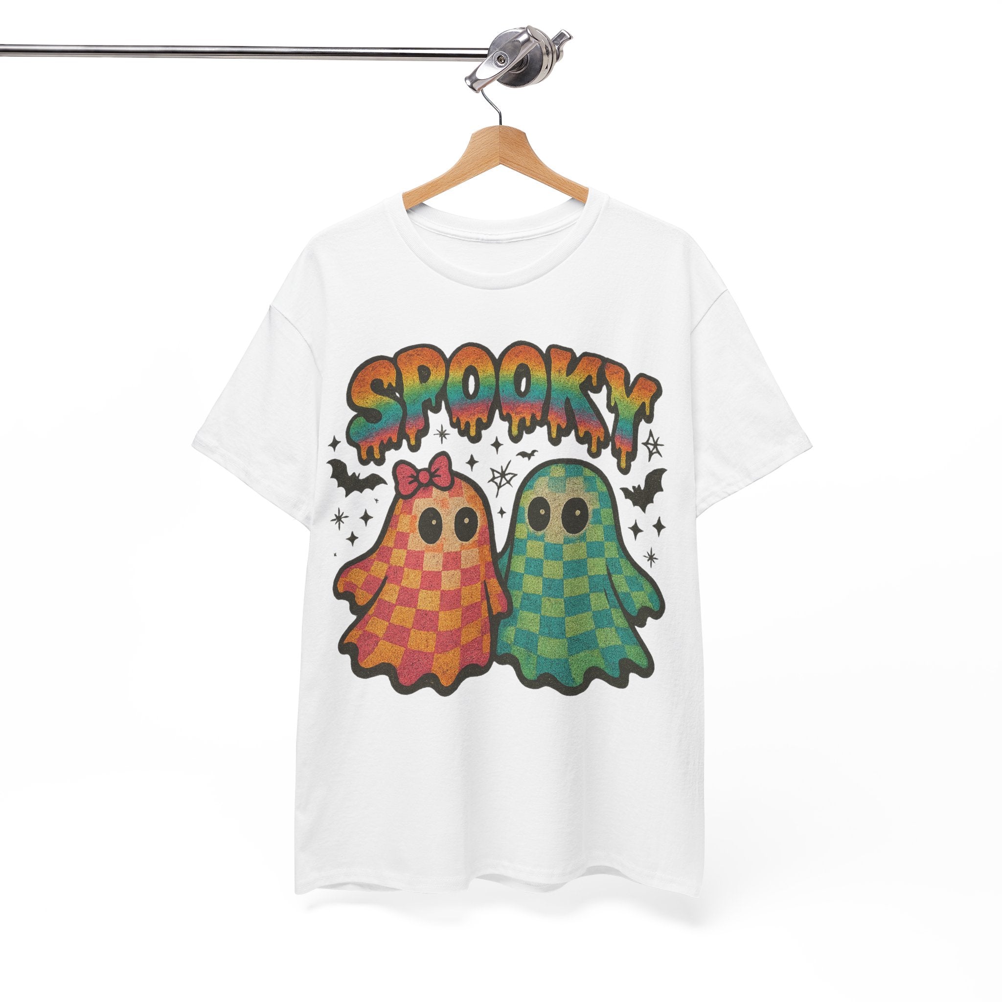 Spooky Pastel Ghosts Unisex Cotton Tee
