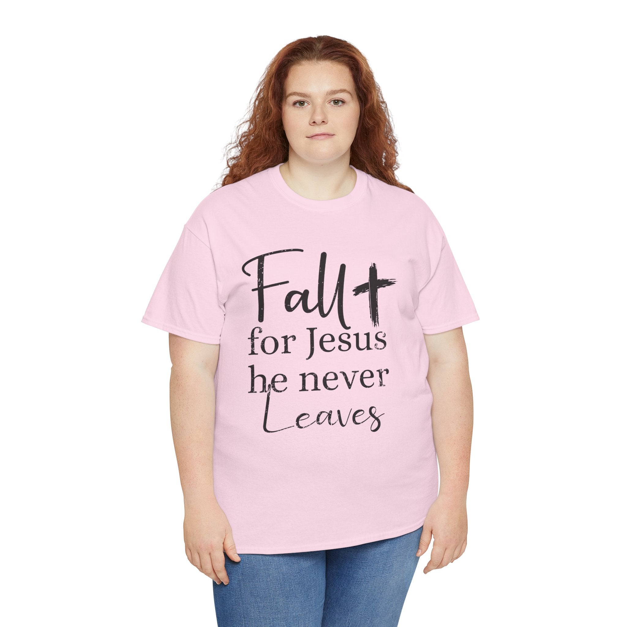 Fall for Jesus Pumpkin Church Unisex Cotton T-Shirt
