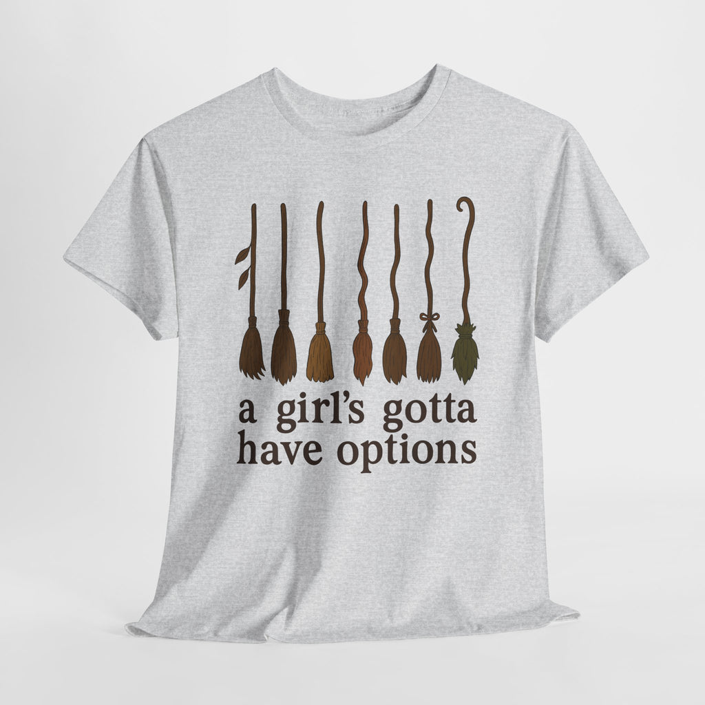 Witch Brooms Options Unisex Cotton Tee