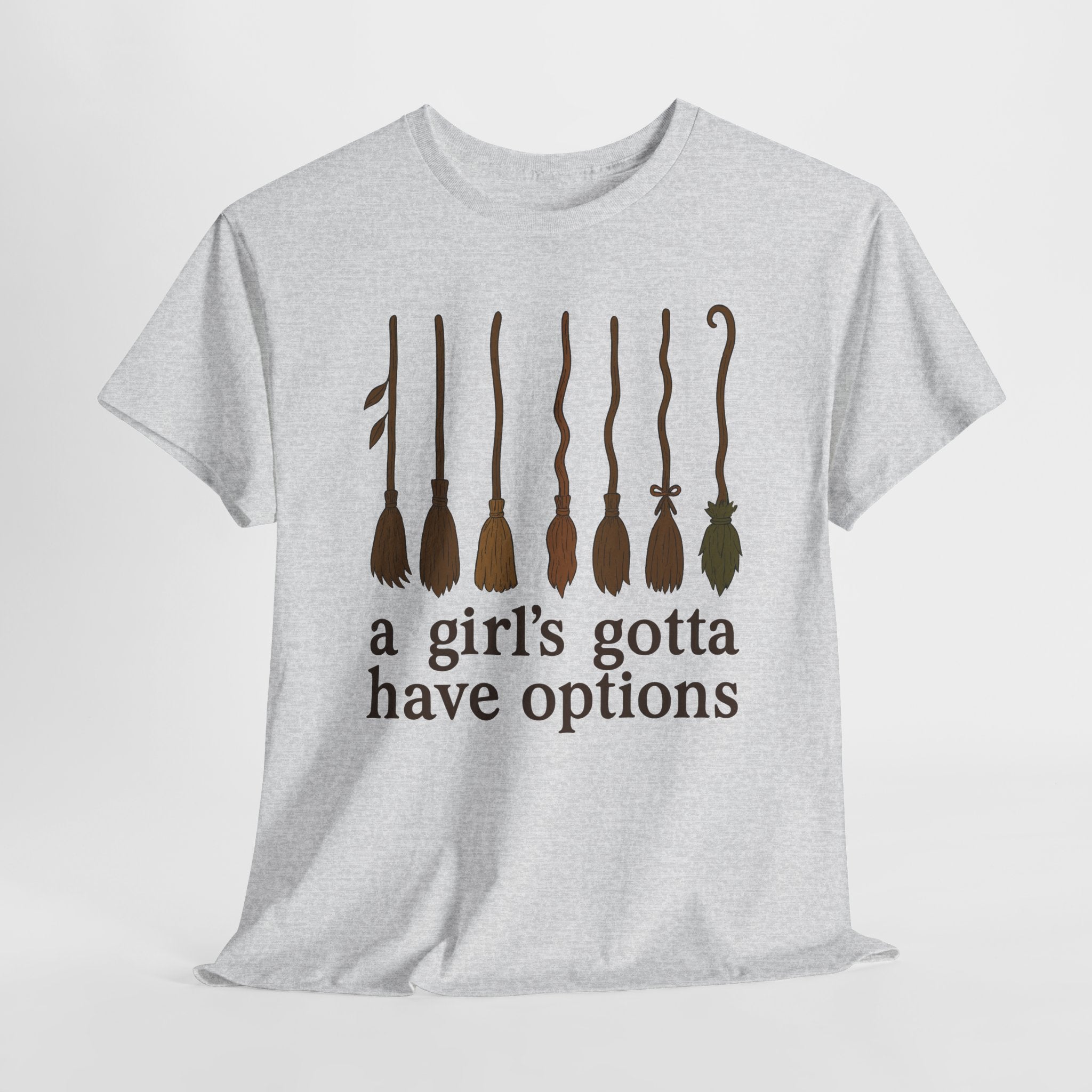 Witch Brooms Options Unisex Cotton Tee