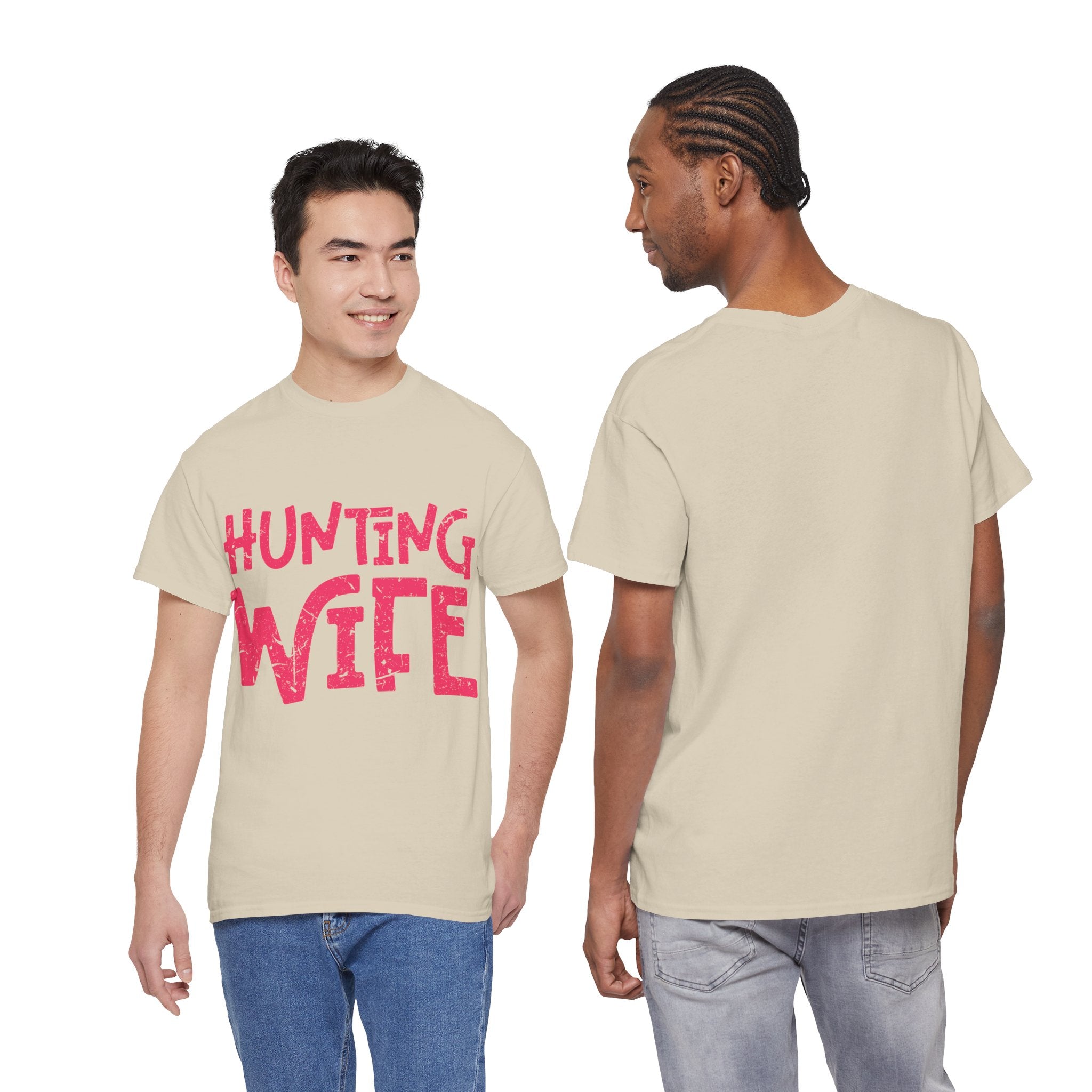 Hunting Season Vintage Badge T-Shirt — Rugged Orange Hunting Unisex Cotton Tee