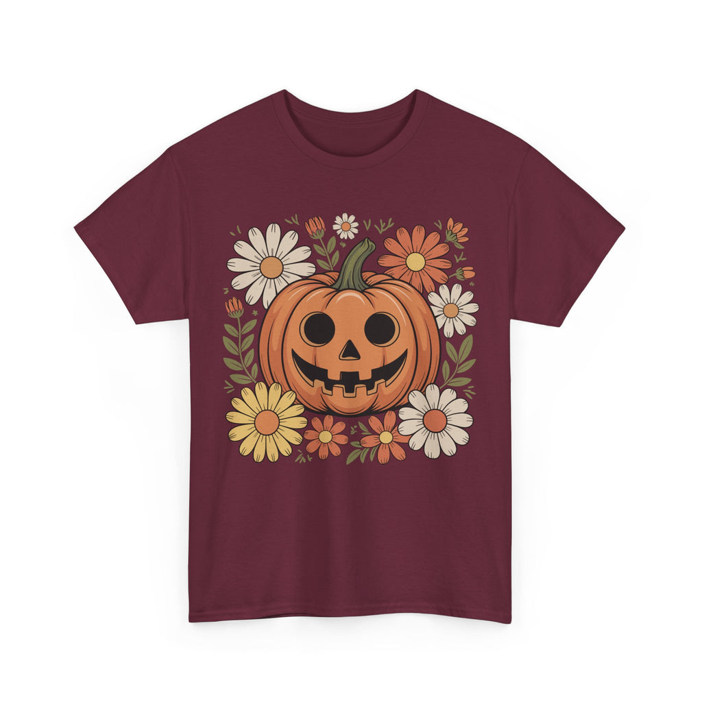 Halloween Pumpkin Unisex Cotton Tee