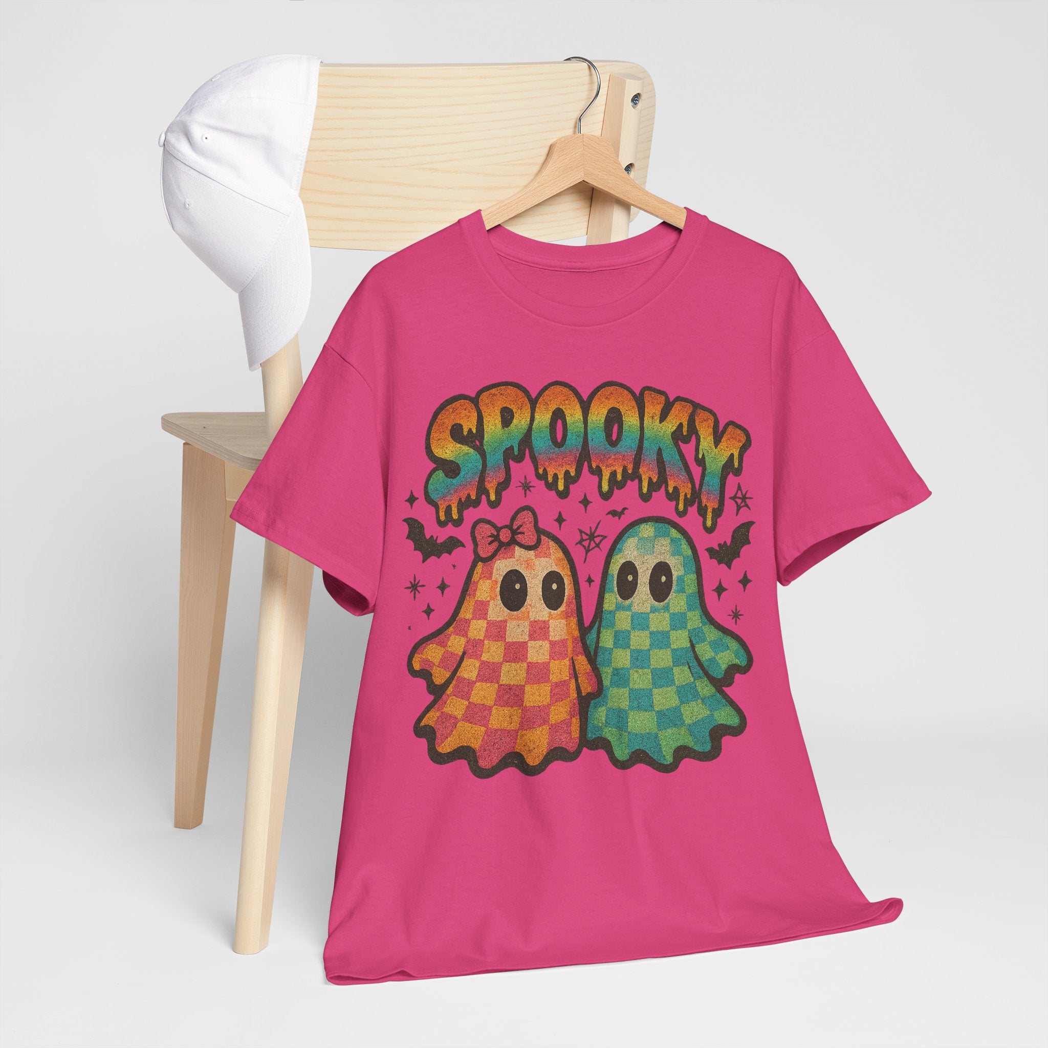 Spooky Pastel Ghosts Unisex Cotton Tee