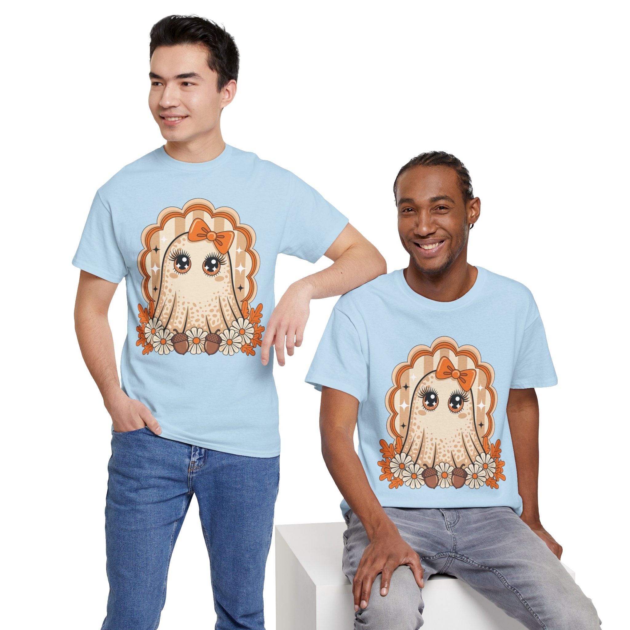 Ghost and Daisies Unisex Cotten Tee