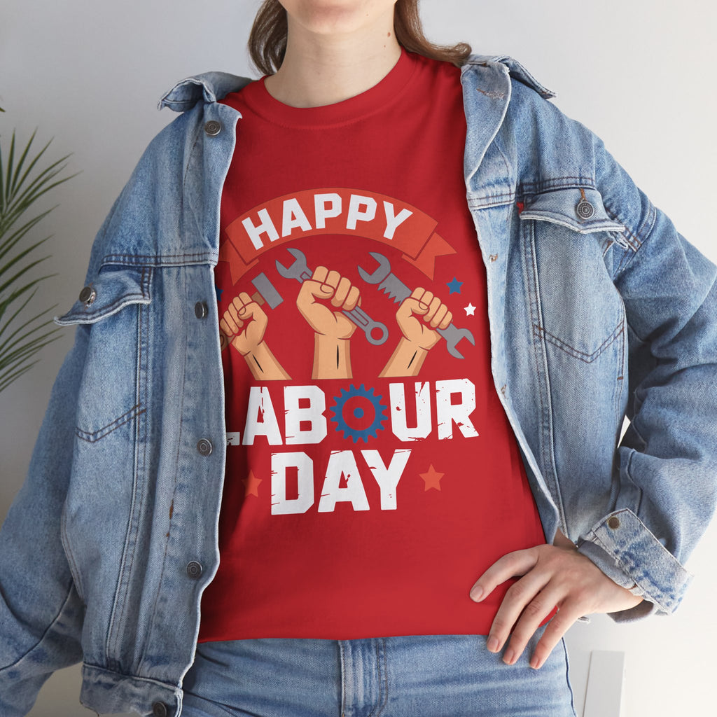Happy US Labour Day Unisex Heavy Cotton T-Shirt