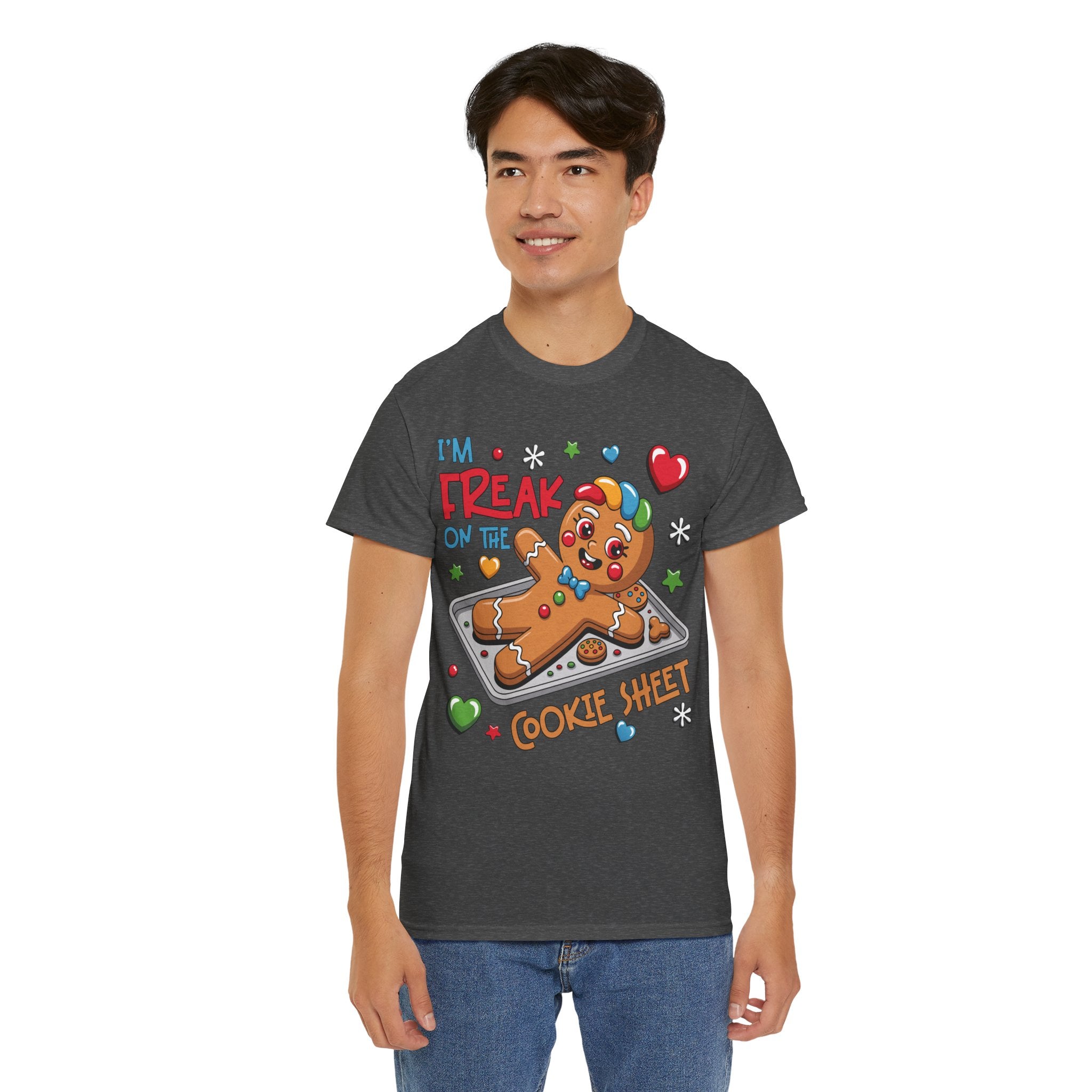 Gingerbread ‘I’m Freak on the Cookie Sheet’ Unisex Cotton Tee