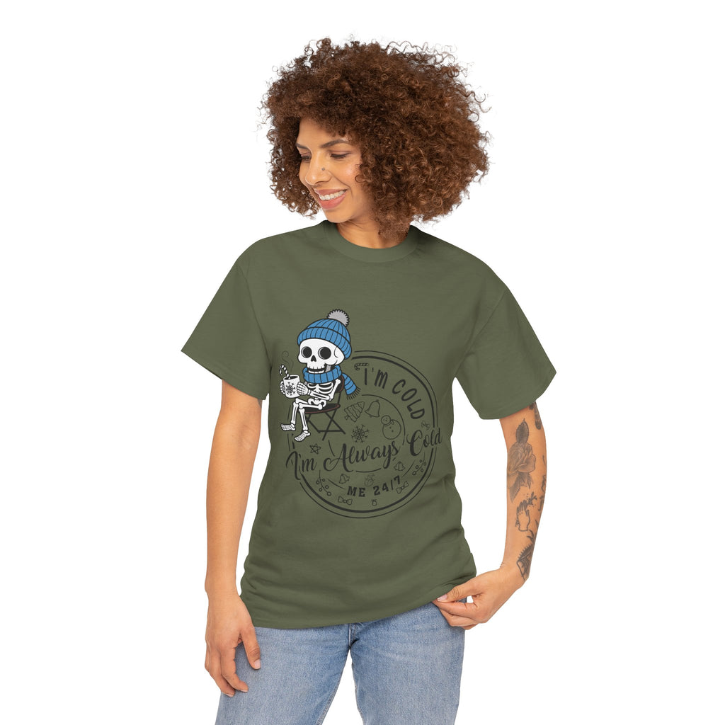 Cozy Skeleton Unisex Cotton Tee
