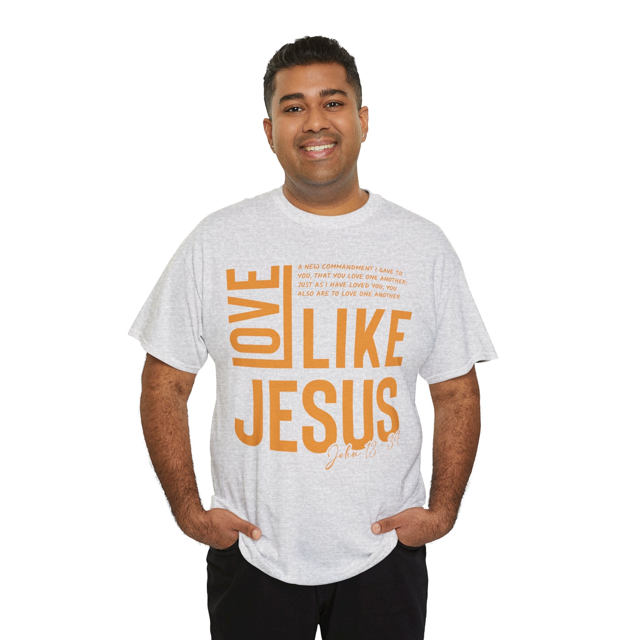 Love Like Jesus T-Shirt — John 13:34 Christian Unisex Cotton Tee