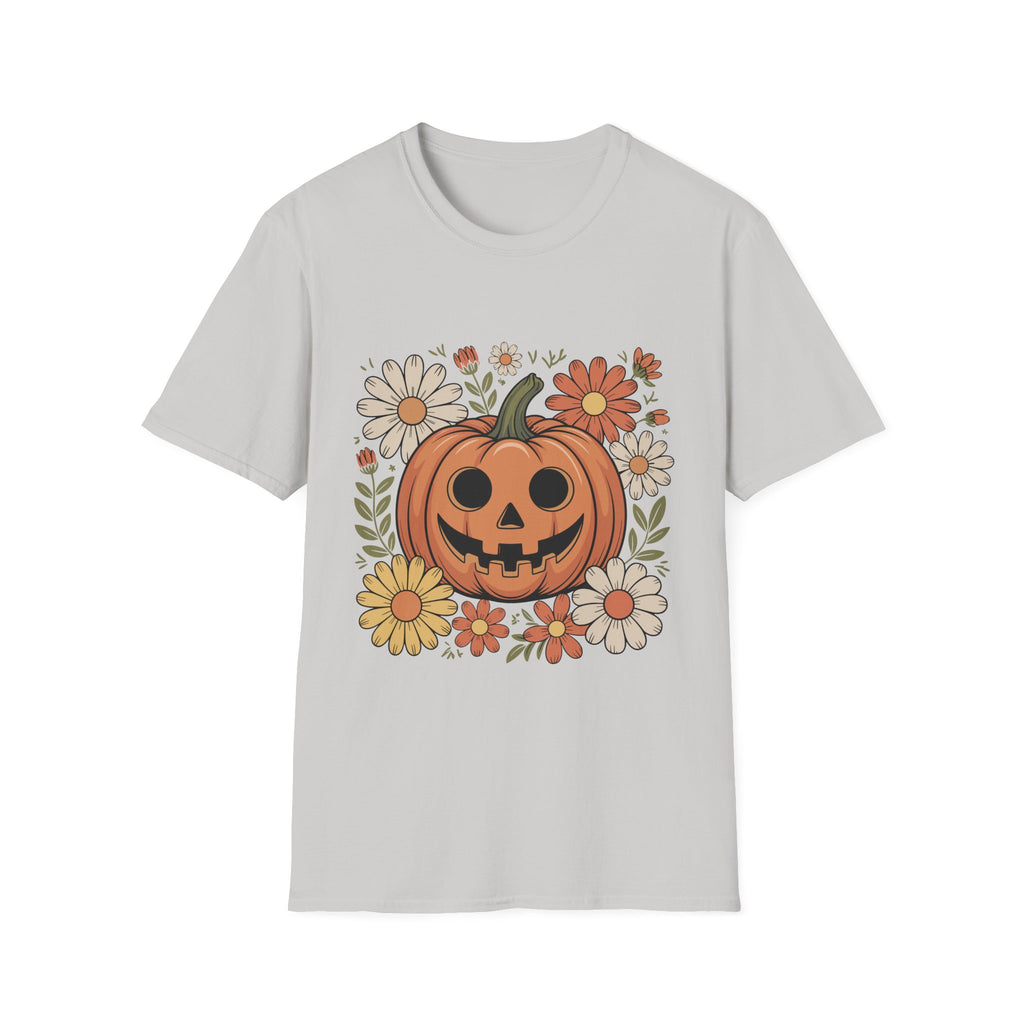 Spooky Floral Pumpkin T-Shirt