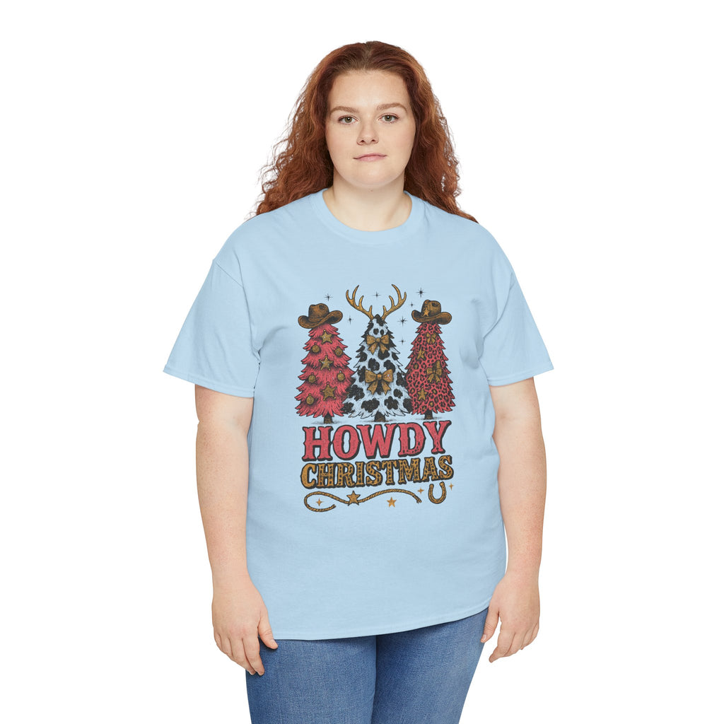Western Christmas Unisex Cotton Tee