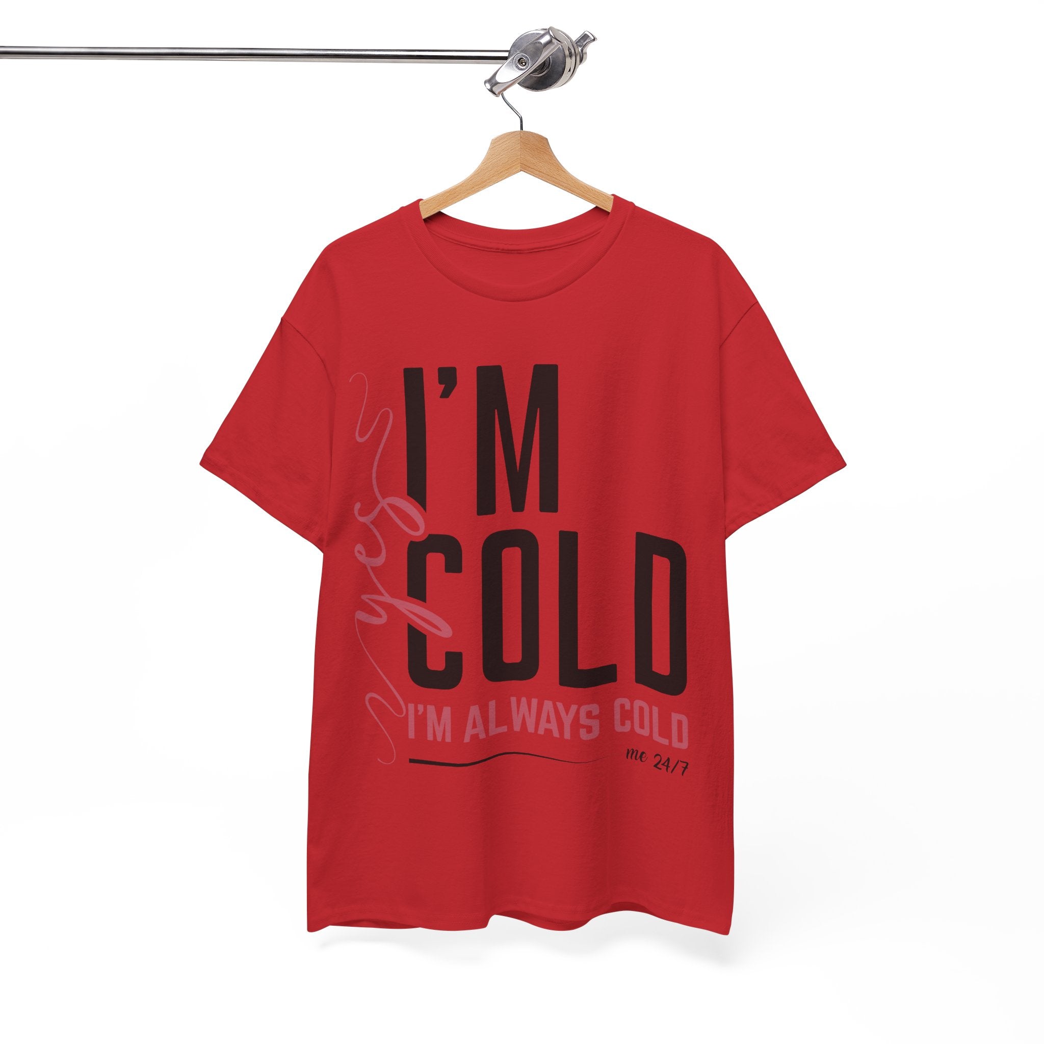 Pink Script Minimalist Unisex Cotton Tee