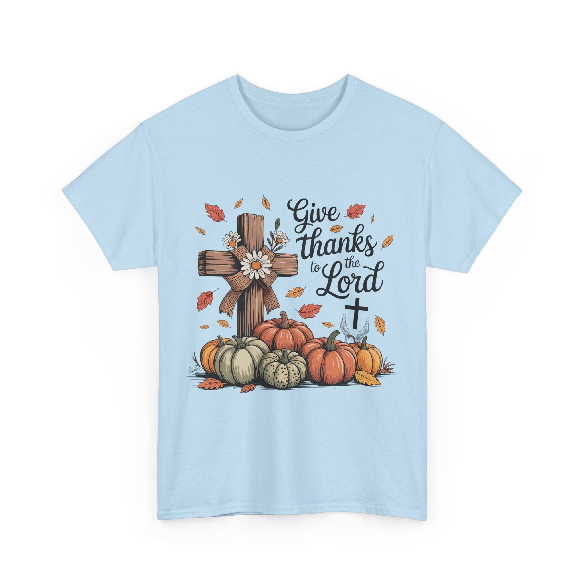 Thankful Cross Tee for Fall- Unisex