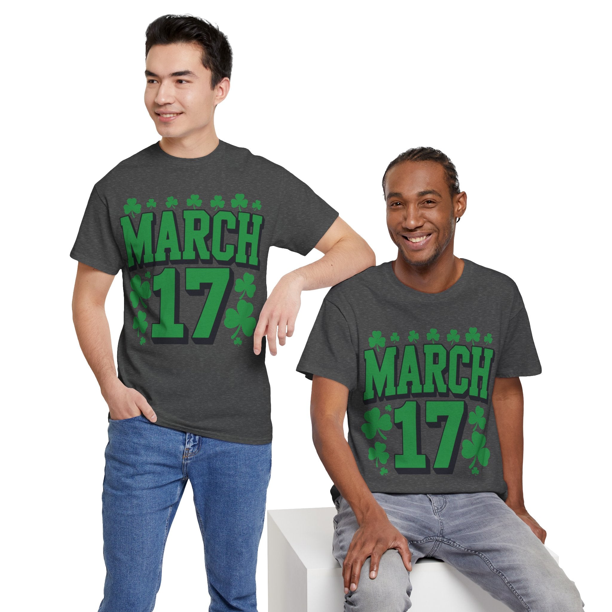 St. Patrick’s Day March 17 Shamrock Unisex Cotton T‑Shirt