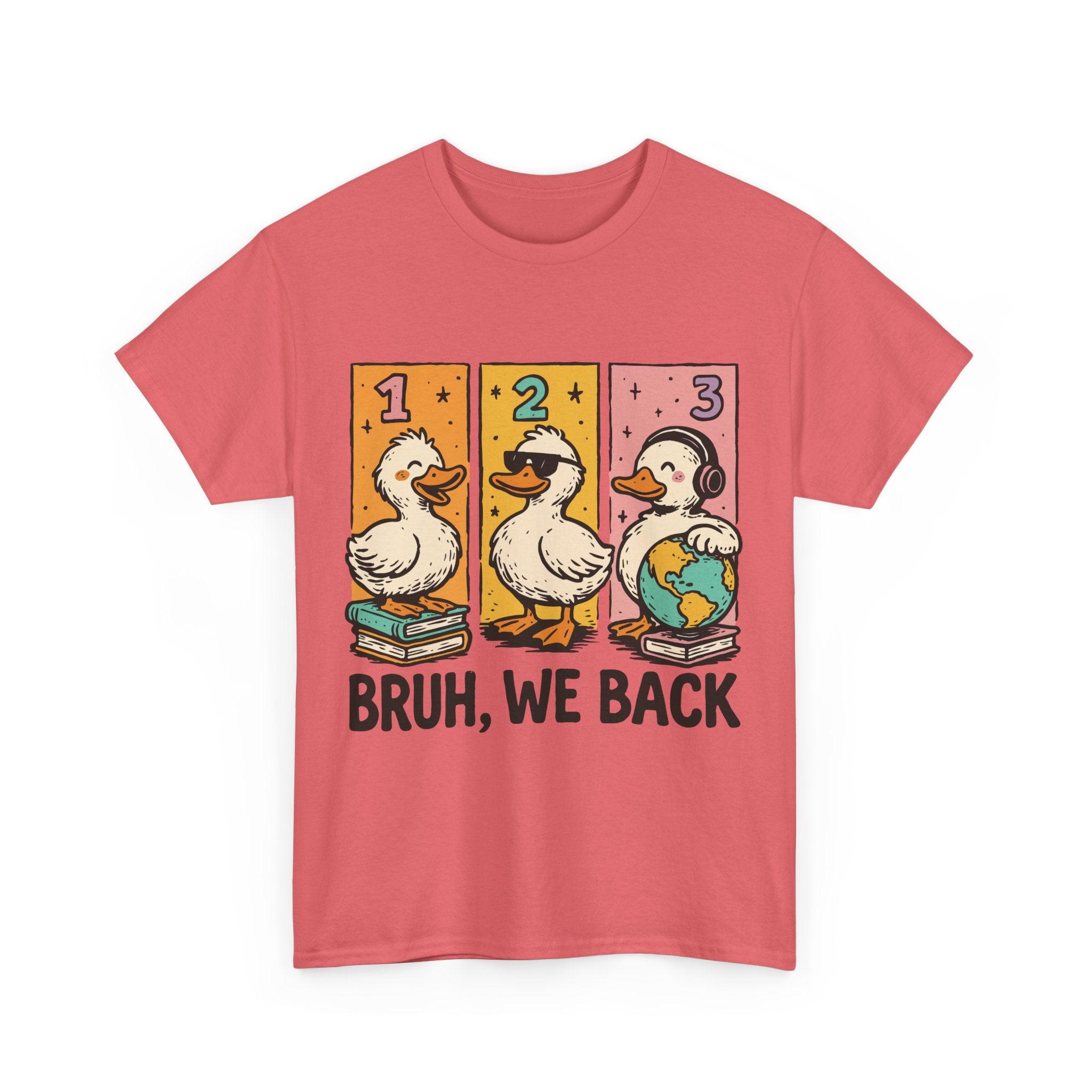 "BRUH WE BACK" Funny Animal Graphic Tee,
