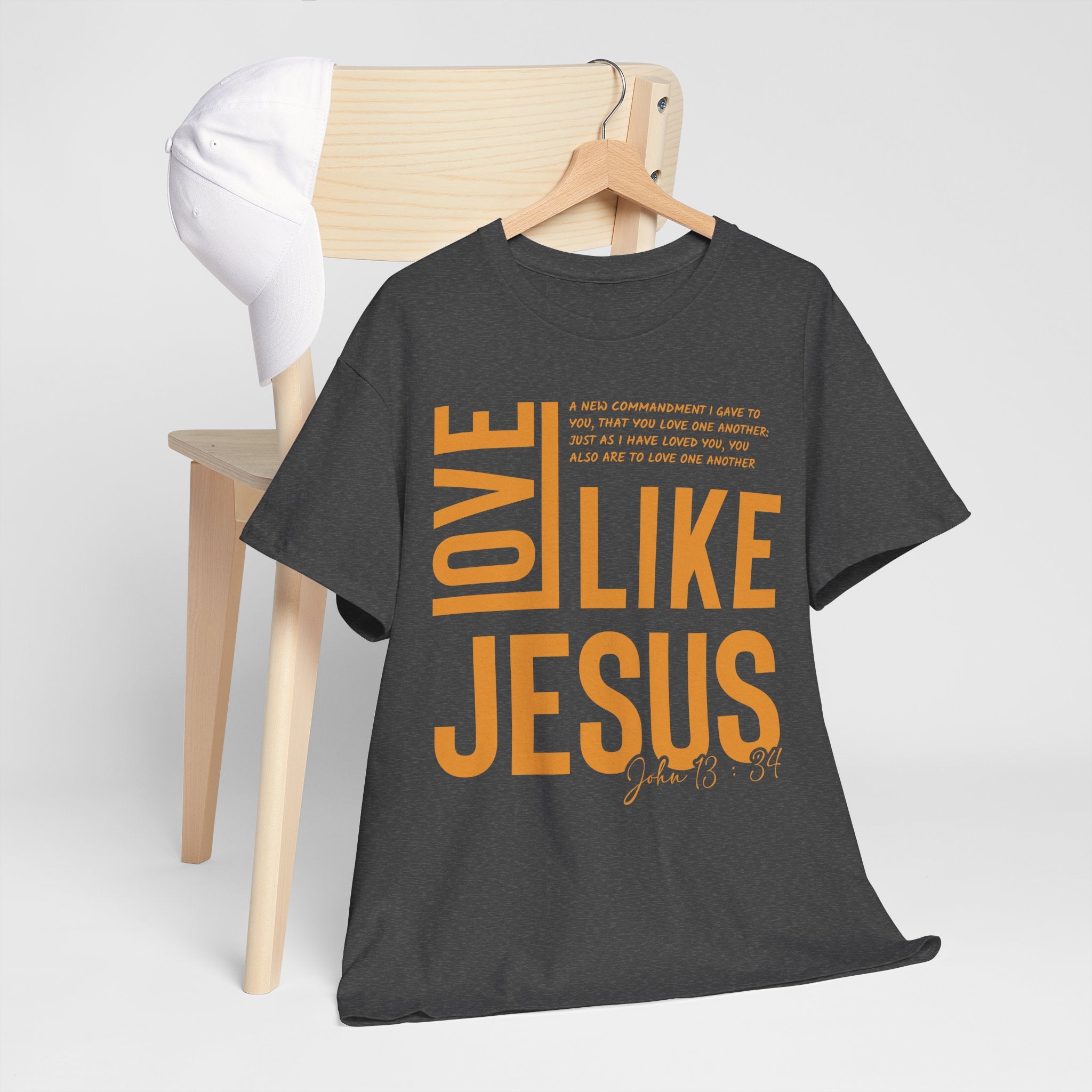 Love Like Jesus T-Shirt — John 13:34 Christian Unisex Cotton Tee