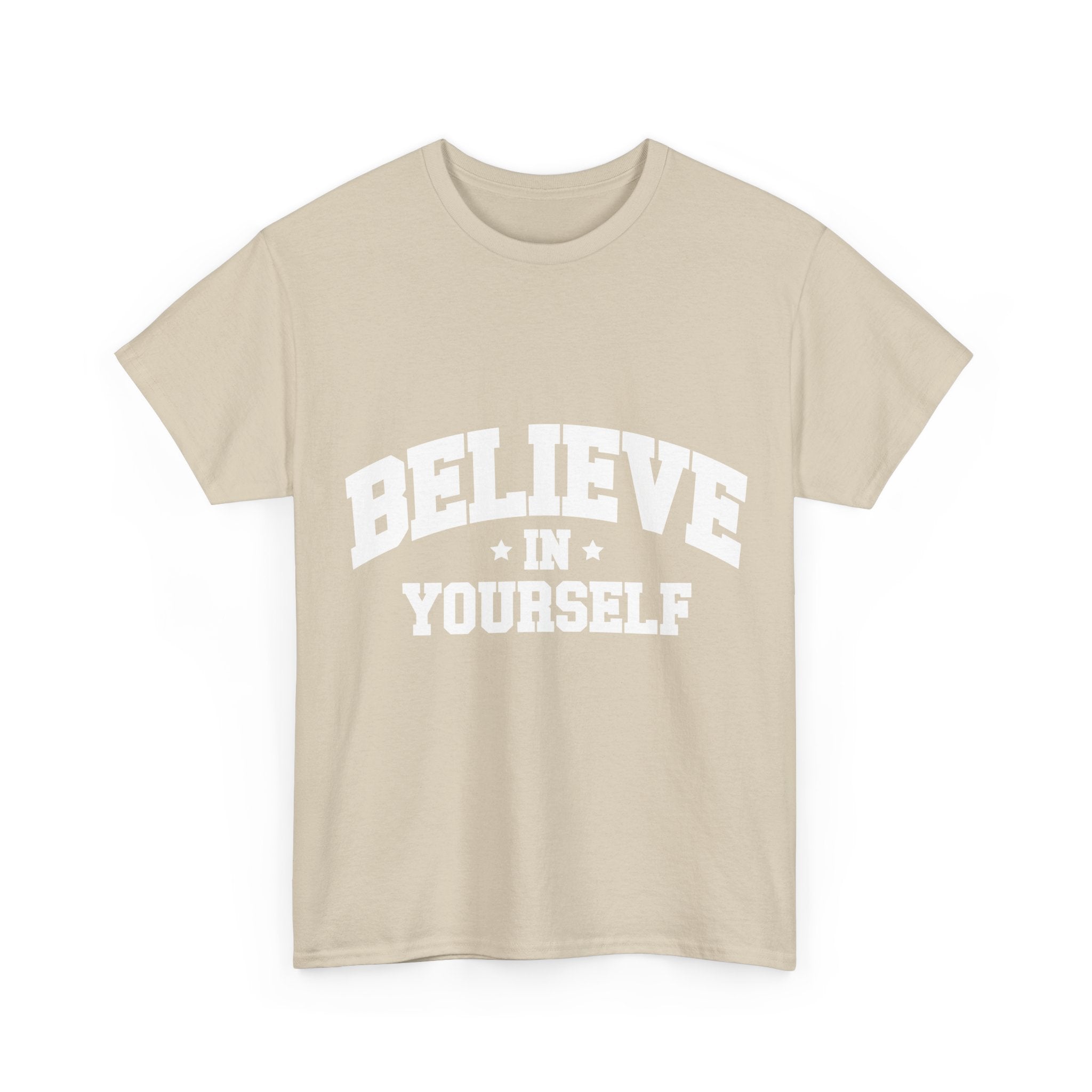 Believe in Yourself Varsity Unisex Cotton Tee