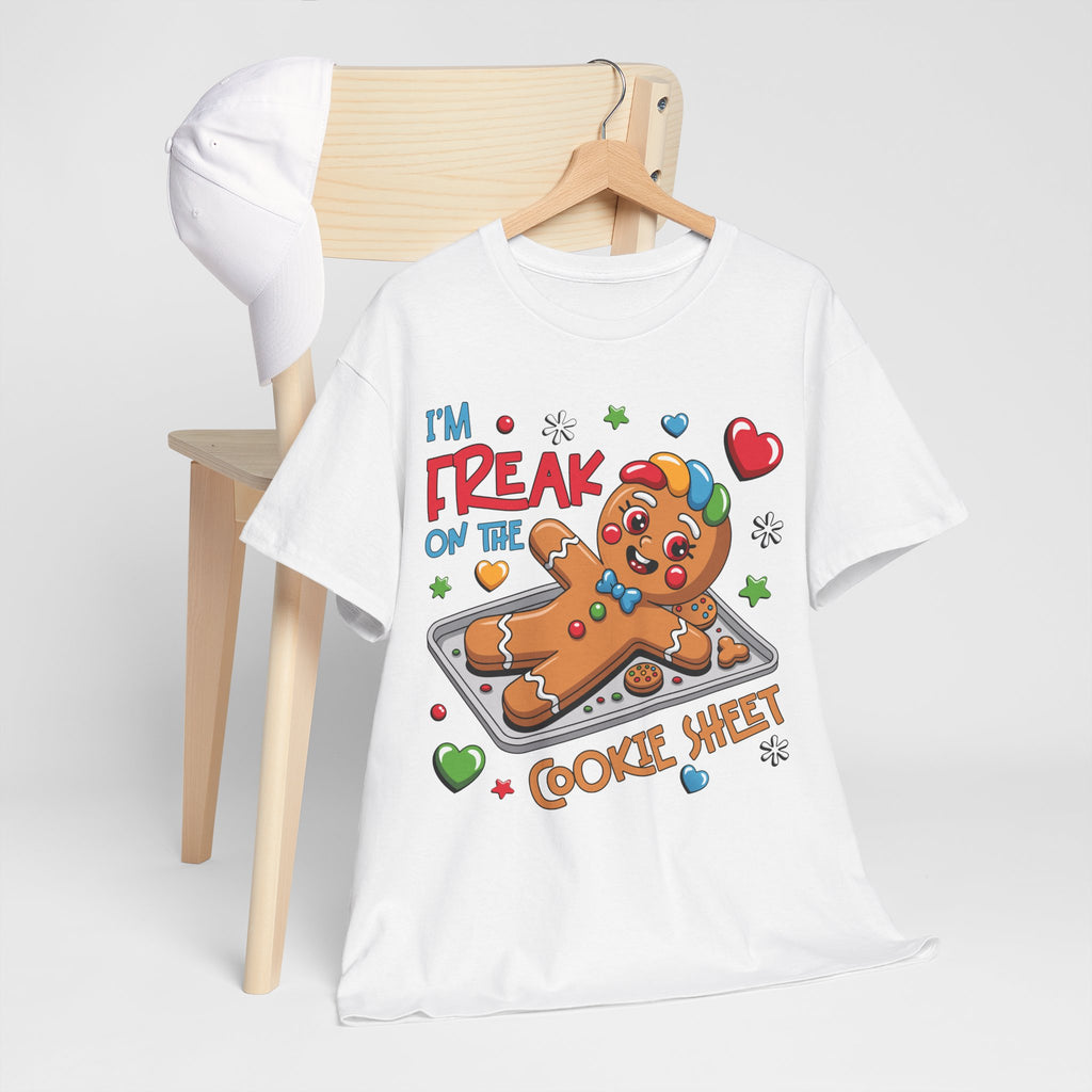 Gingerbread ‘I’m Freak on the Cookie Sheet’ Unisex Cotton Tee