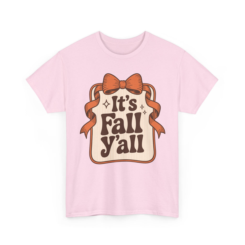 It’s Fall Y’all Autumn Ribbon Unisex Cotton Tee