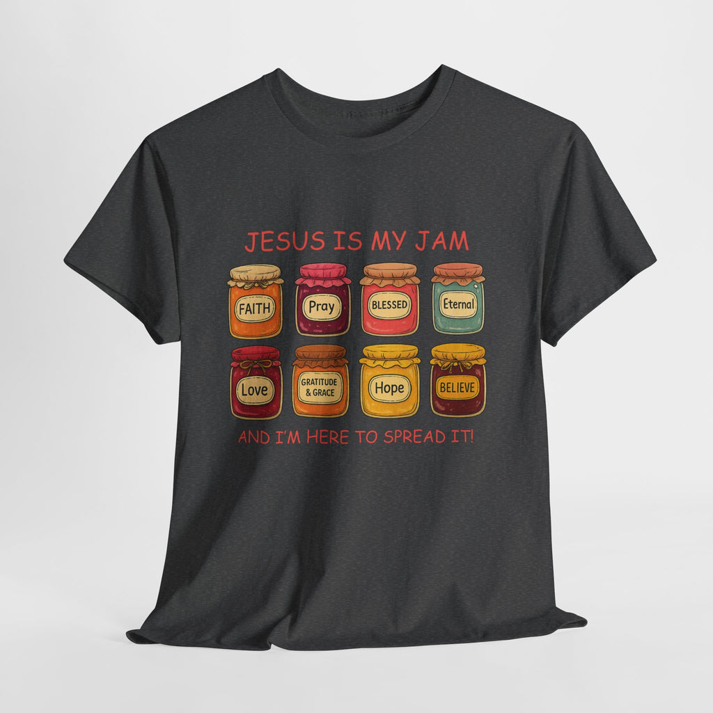 Jesus Is My Jam T-Shirt — Christian Faith Jam Jar Unisex Cotton Tee