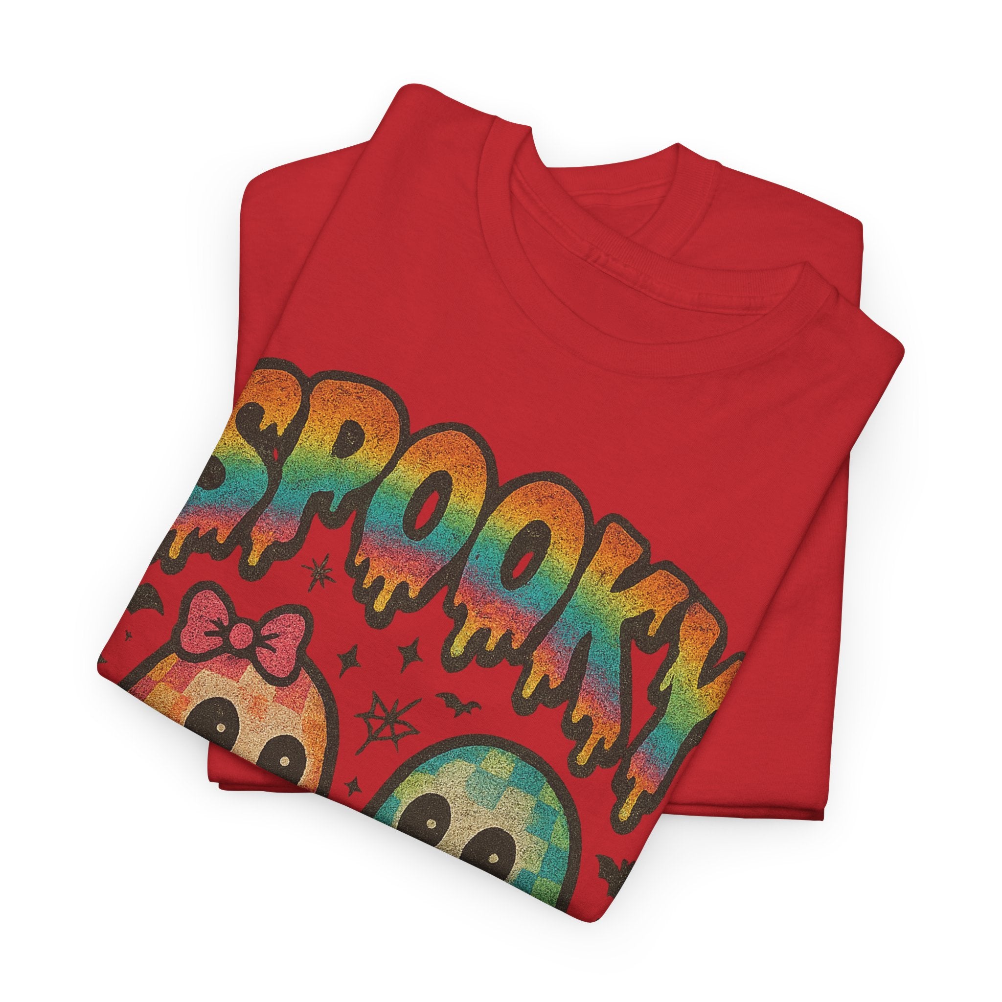 Spooky Pastel Ghosts Unisex Cotton Tee