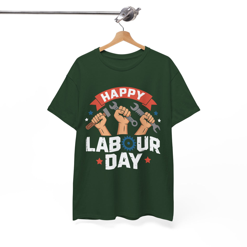 Happy US Labour Day Unisex Heavy Cotton T-Shirt
