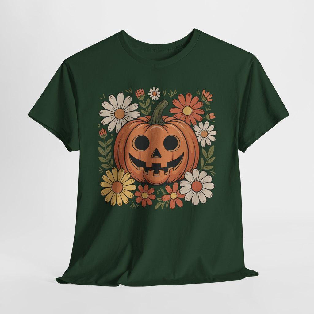 Halloween Pumpkin Unisex Cotton Tee