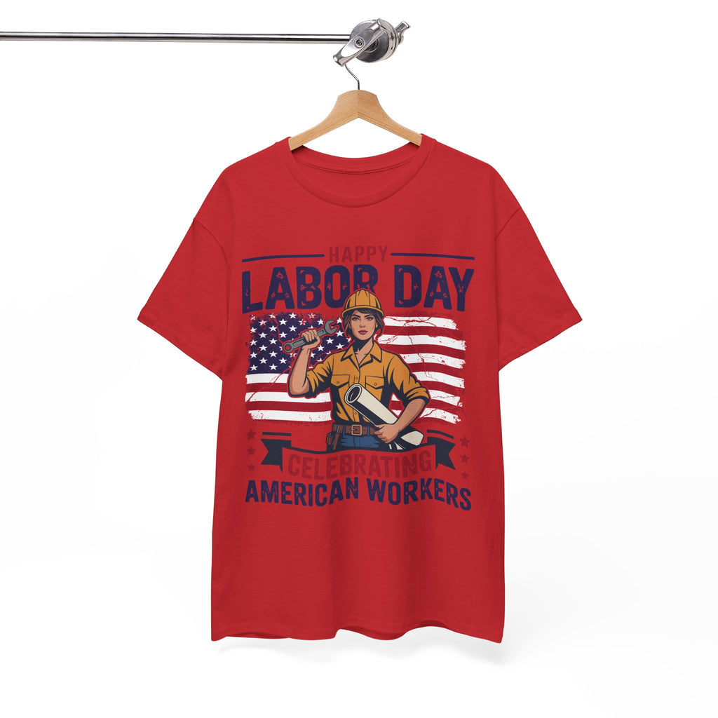Happy US Labour Day T-Shirt - Unisex Heavy Cotton Tee