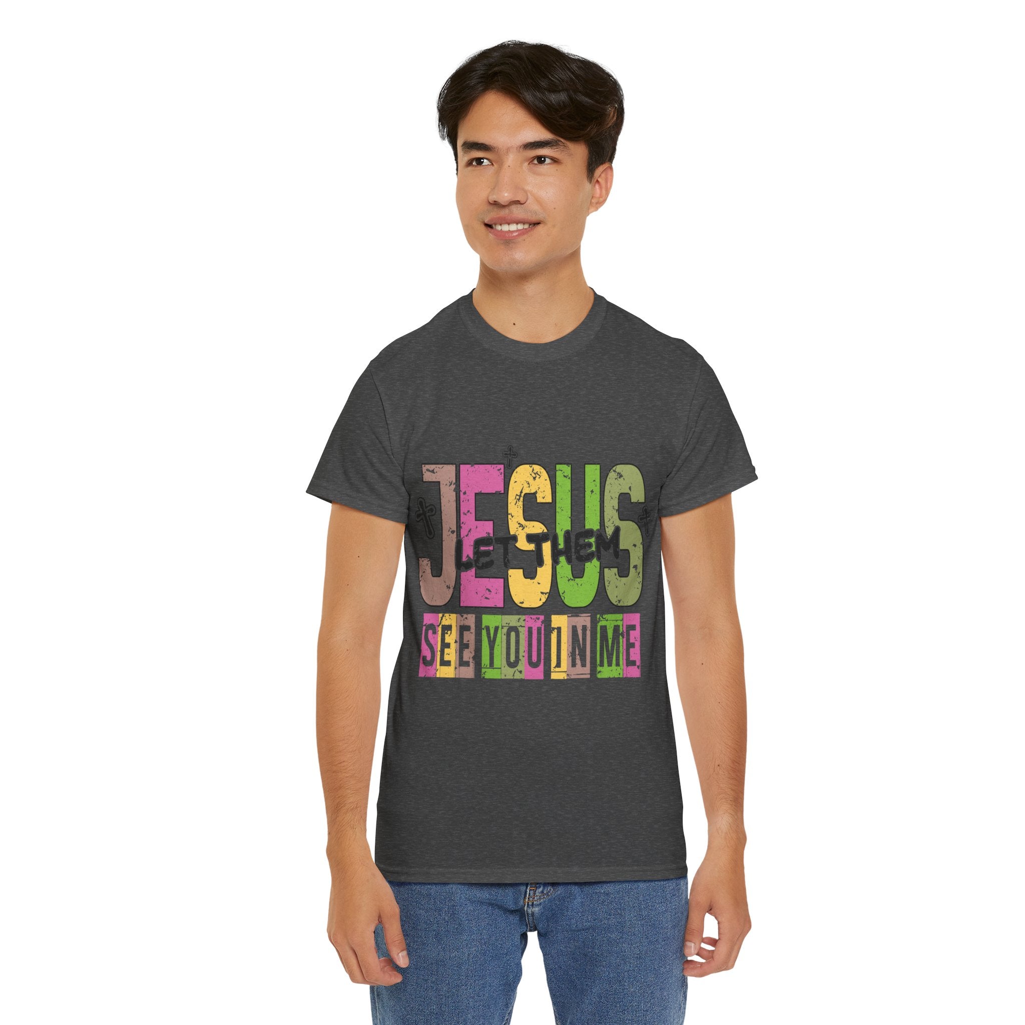 Jesus ‘See You In Me’ Distressed Pastel Unisex Cotton T-Shirt